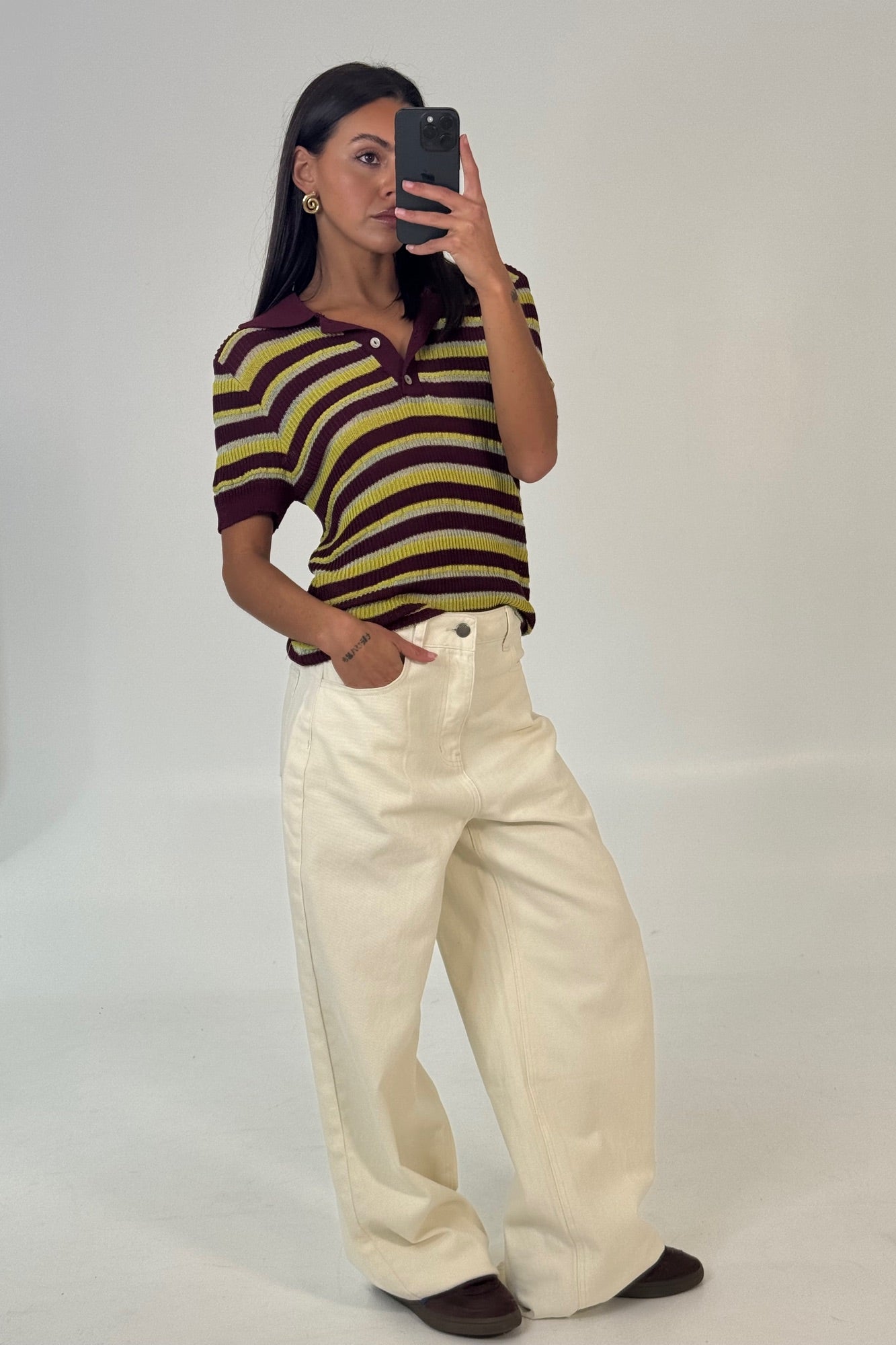 Dylan Short Sleeve Rugby Top Wine
