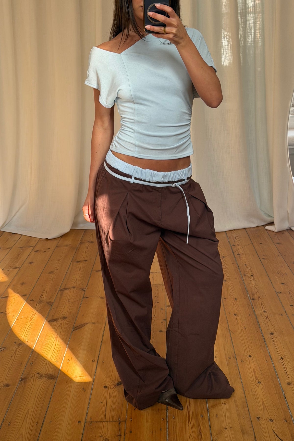 Britta Pants Chocolate/Sky