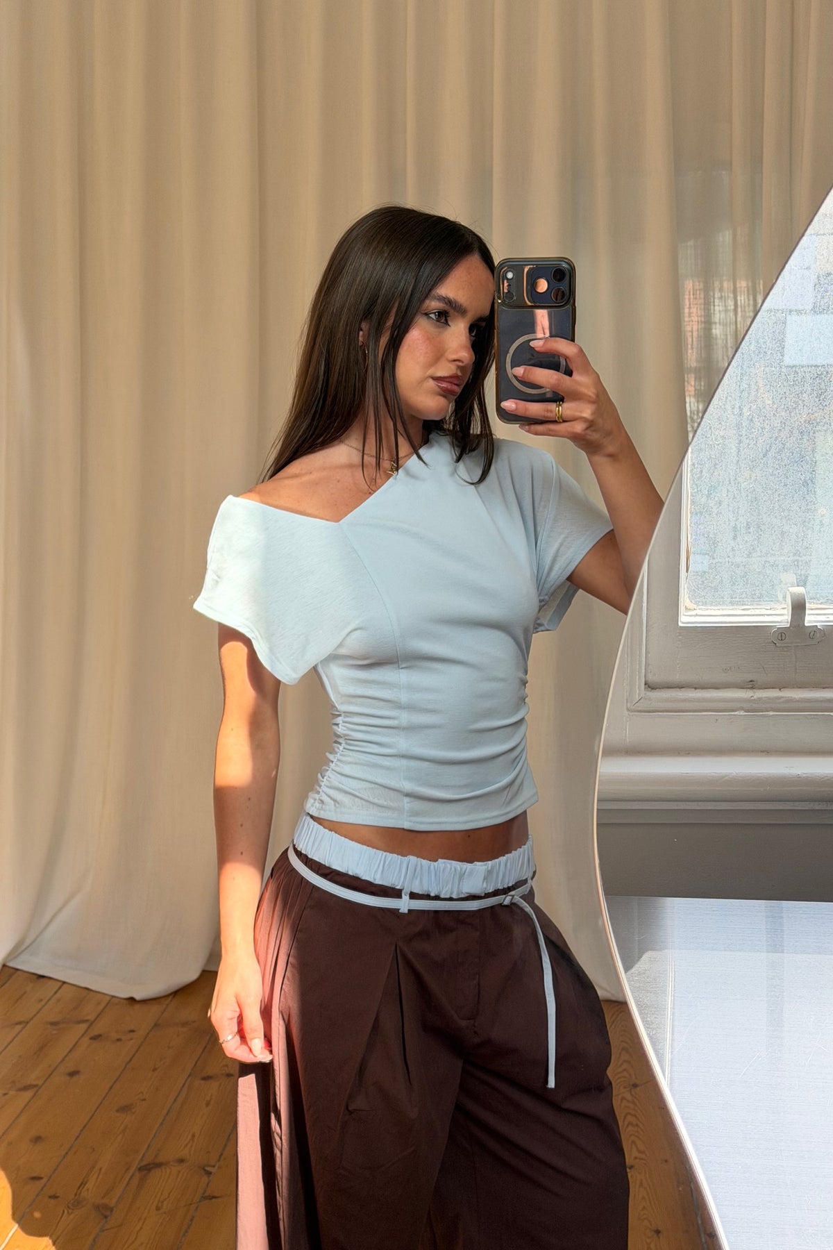 Britta Pants Chocolate/Sky