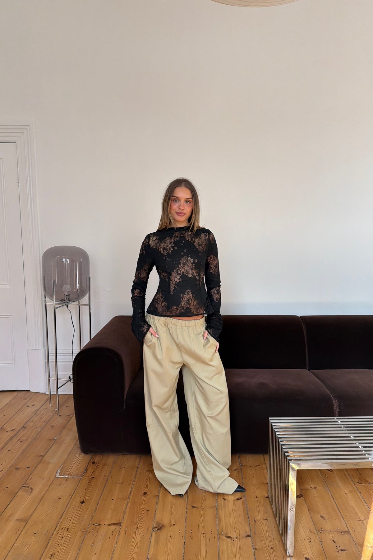 Aisha Lace Top Black