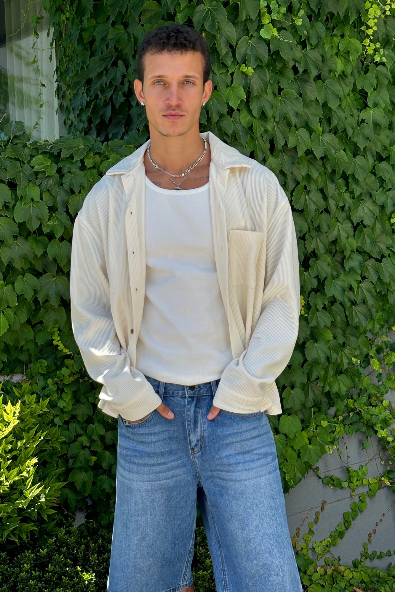 Lawrence Ribbed Long Sleeve Ivory - FINAL SALE