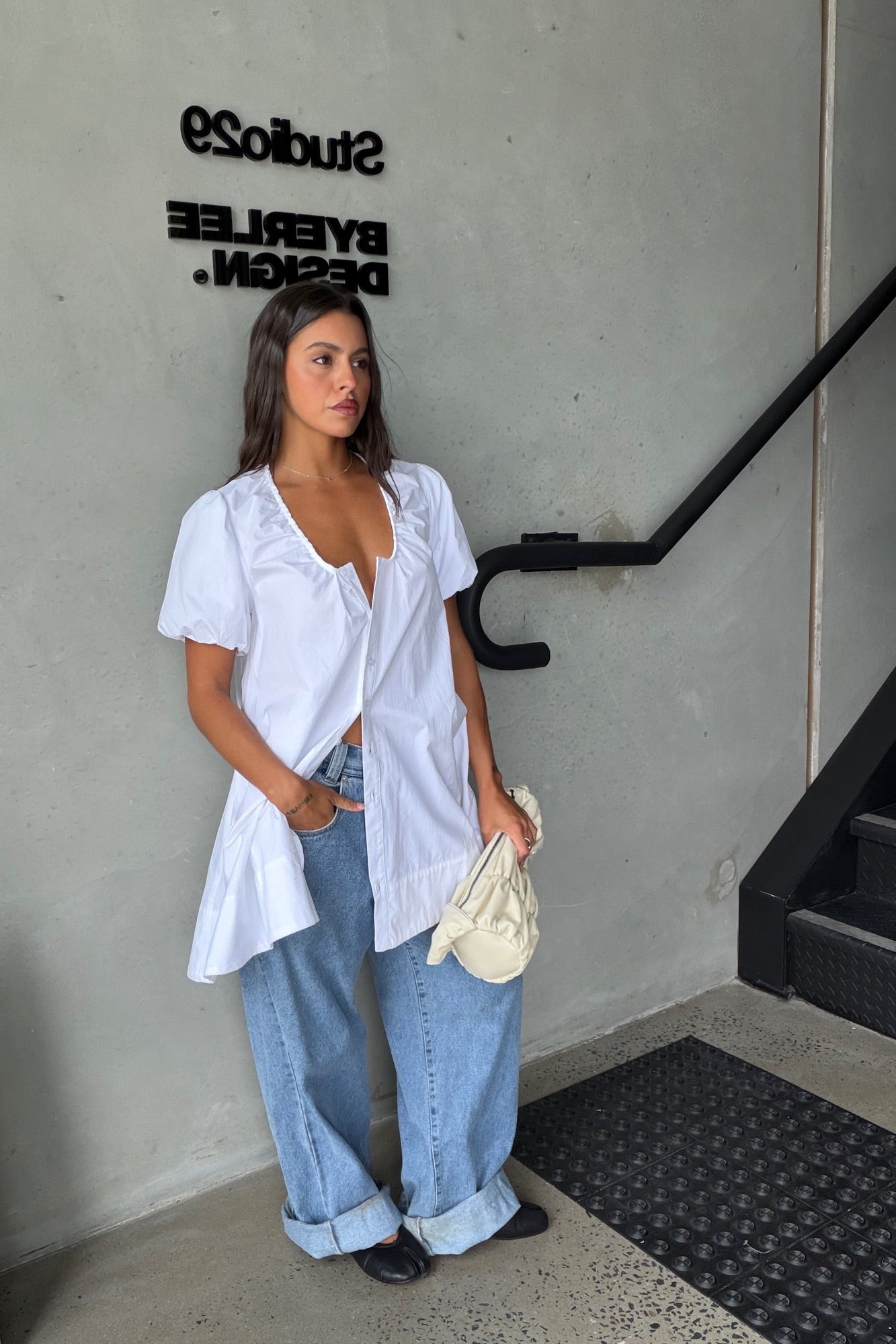 Oaks Mini Dress White