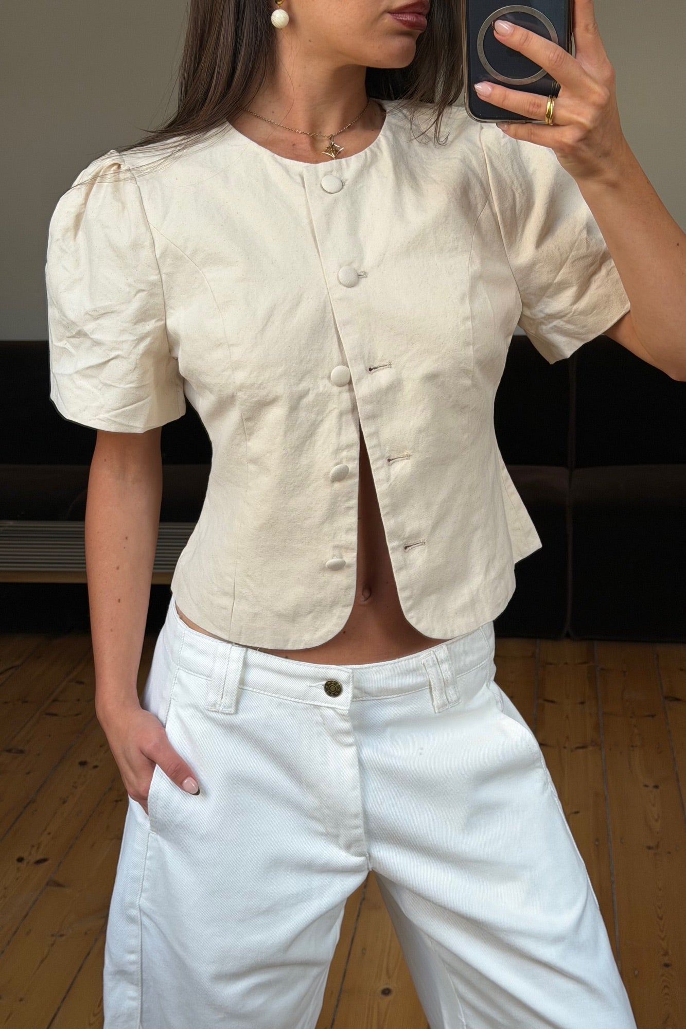Femme Blouse Beige