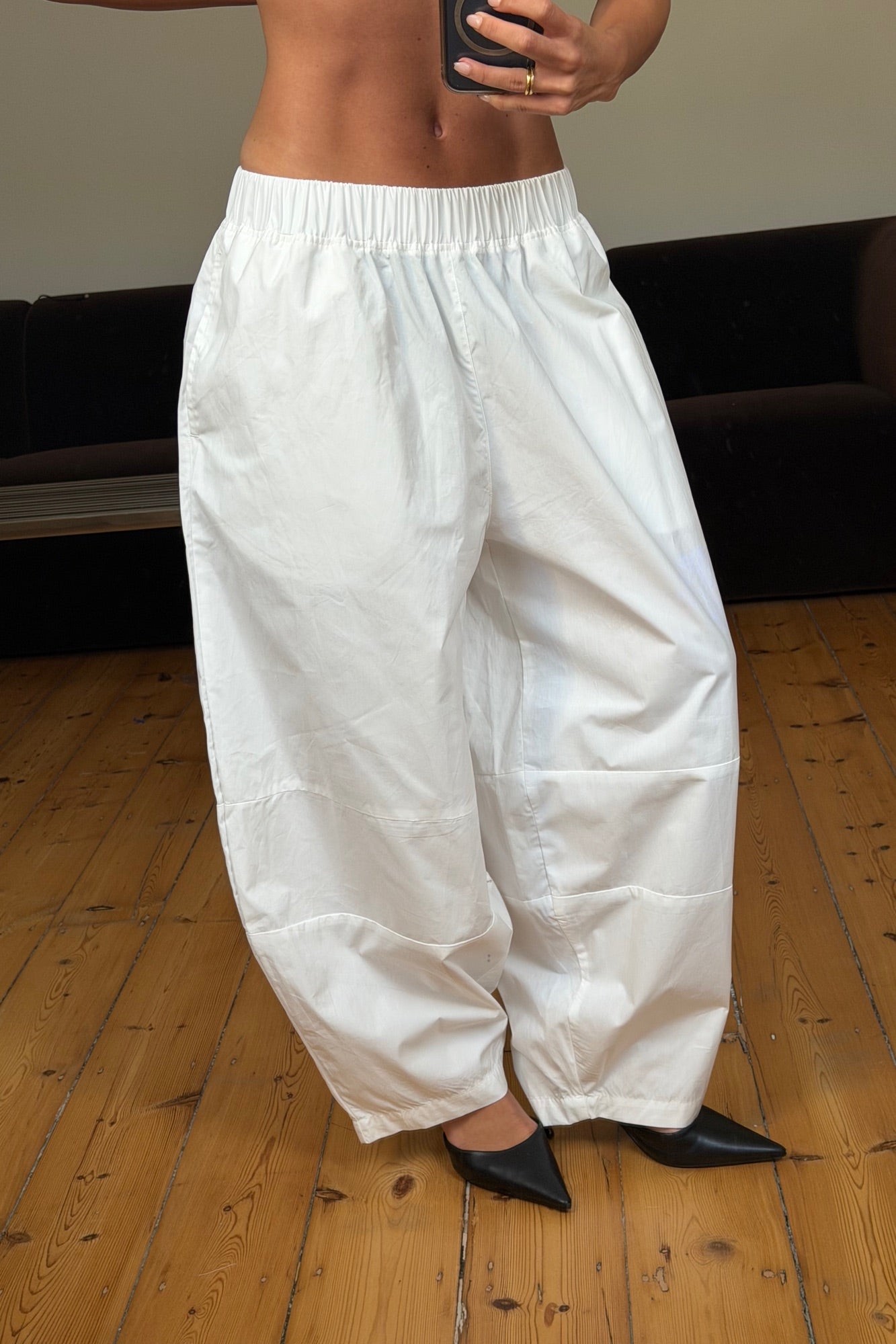 Unisex Julius Baggy Pant White