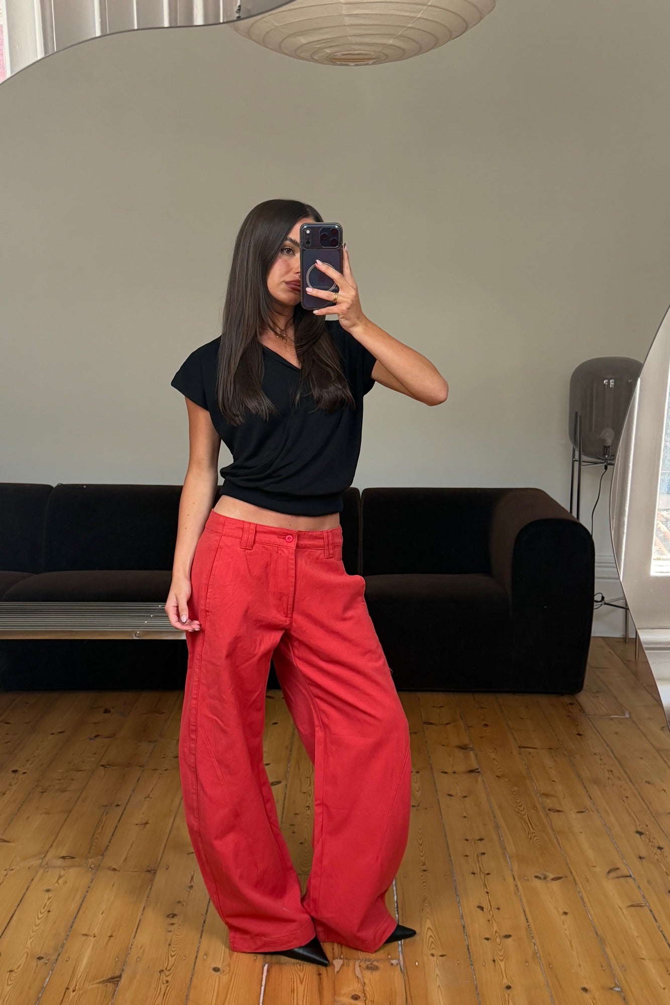 Sideline Jean Crimson