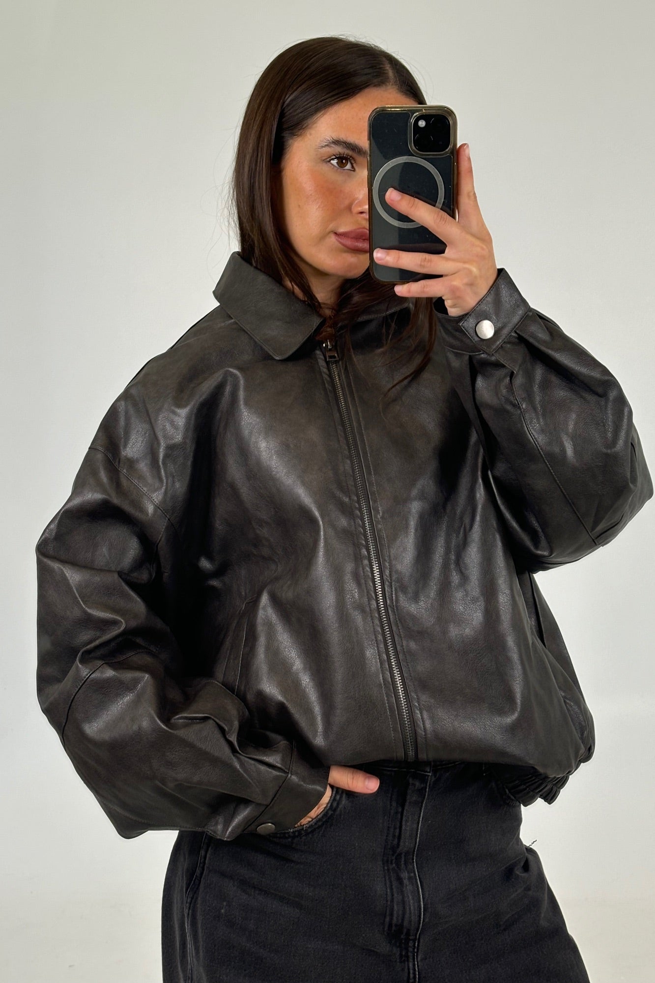 Denny Bomber Vintage Black - FINAL SALE