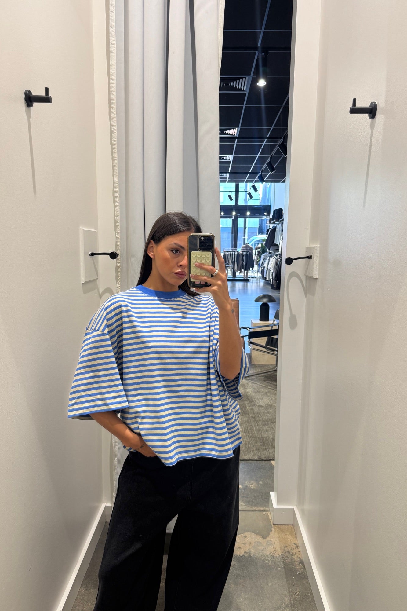 Bloom Short Sleeve Mickey Blue Stripe