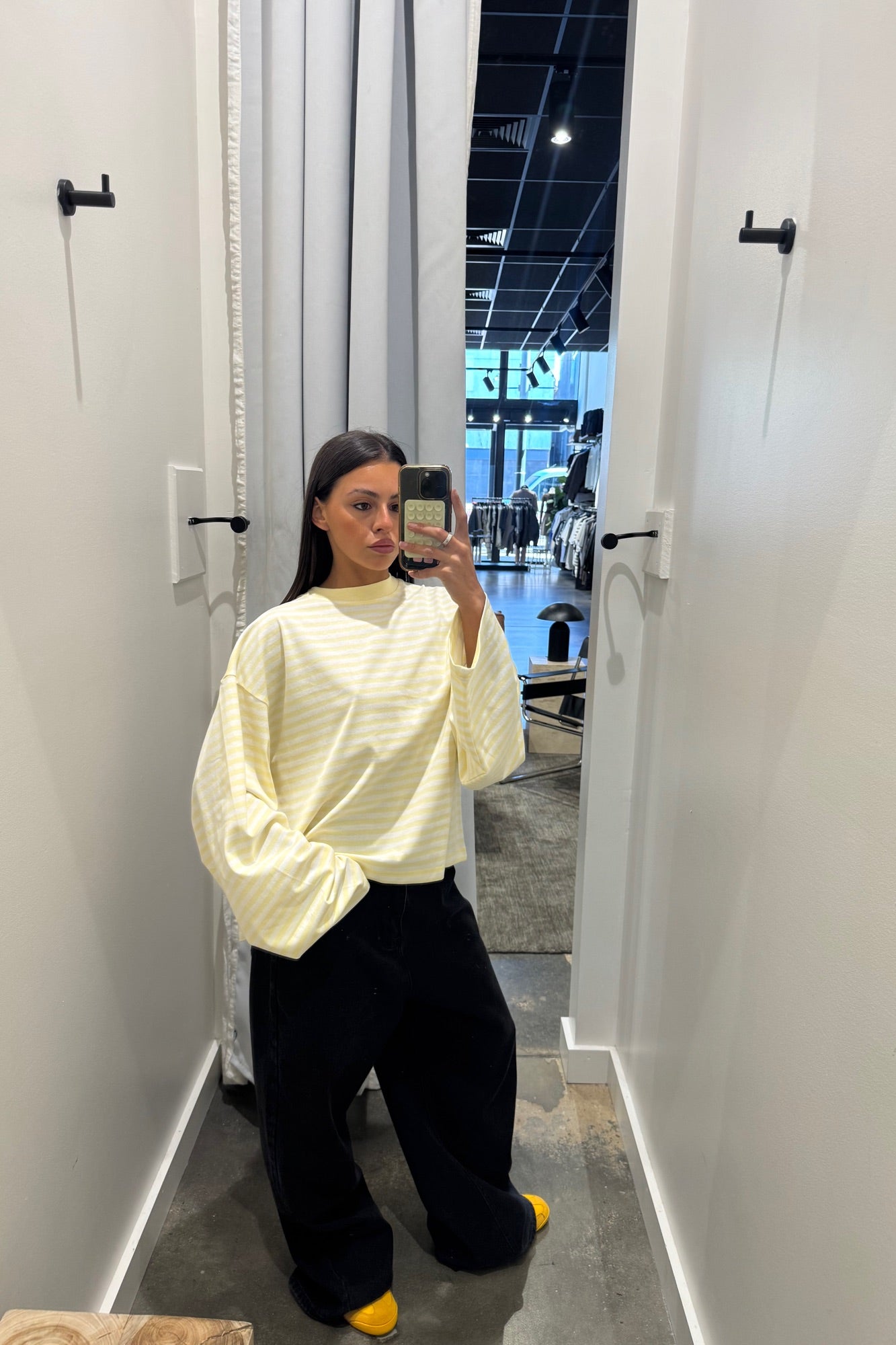 Bloom Long Sleeve Lemon Stripe