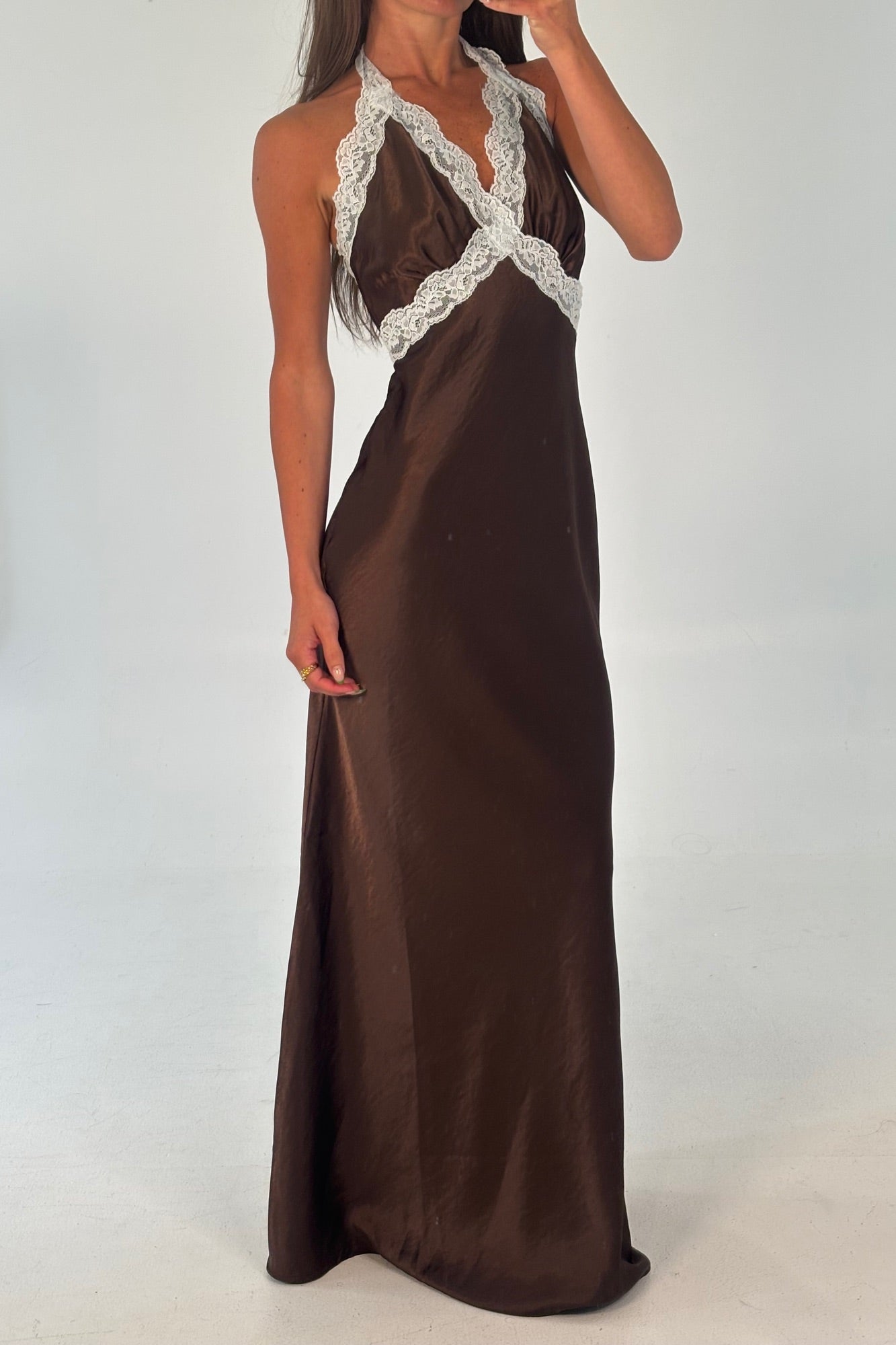 Tonya Maxi Dress Chocolate