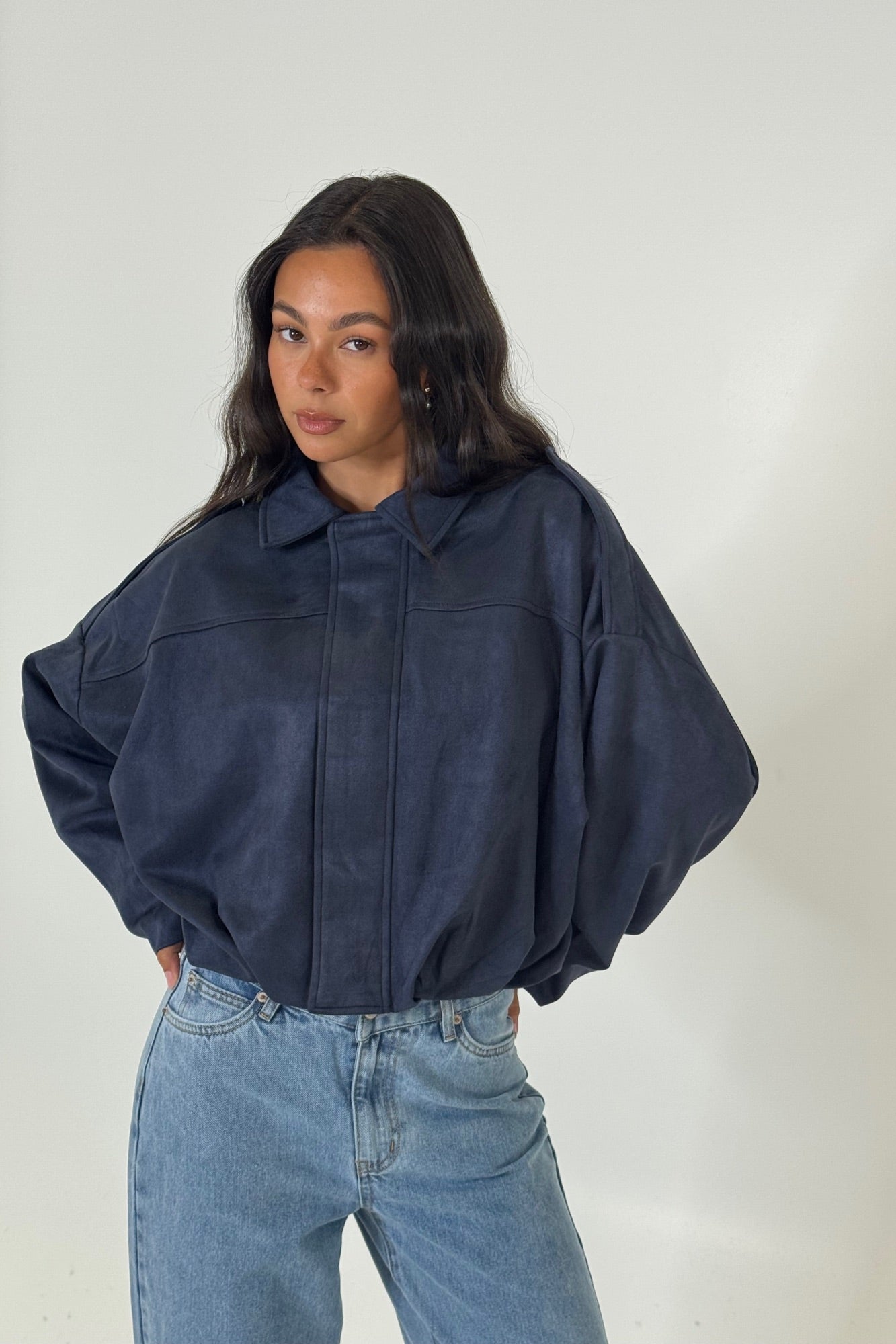 Harmony Suede Jacket Midnight