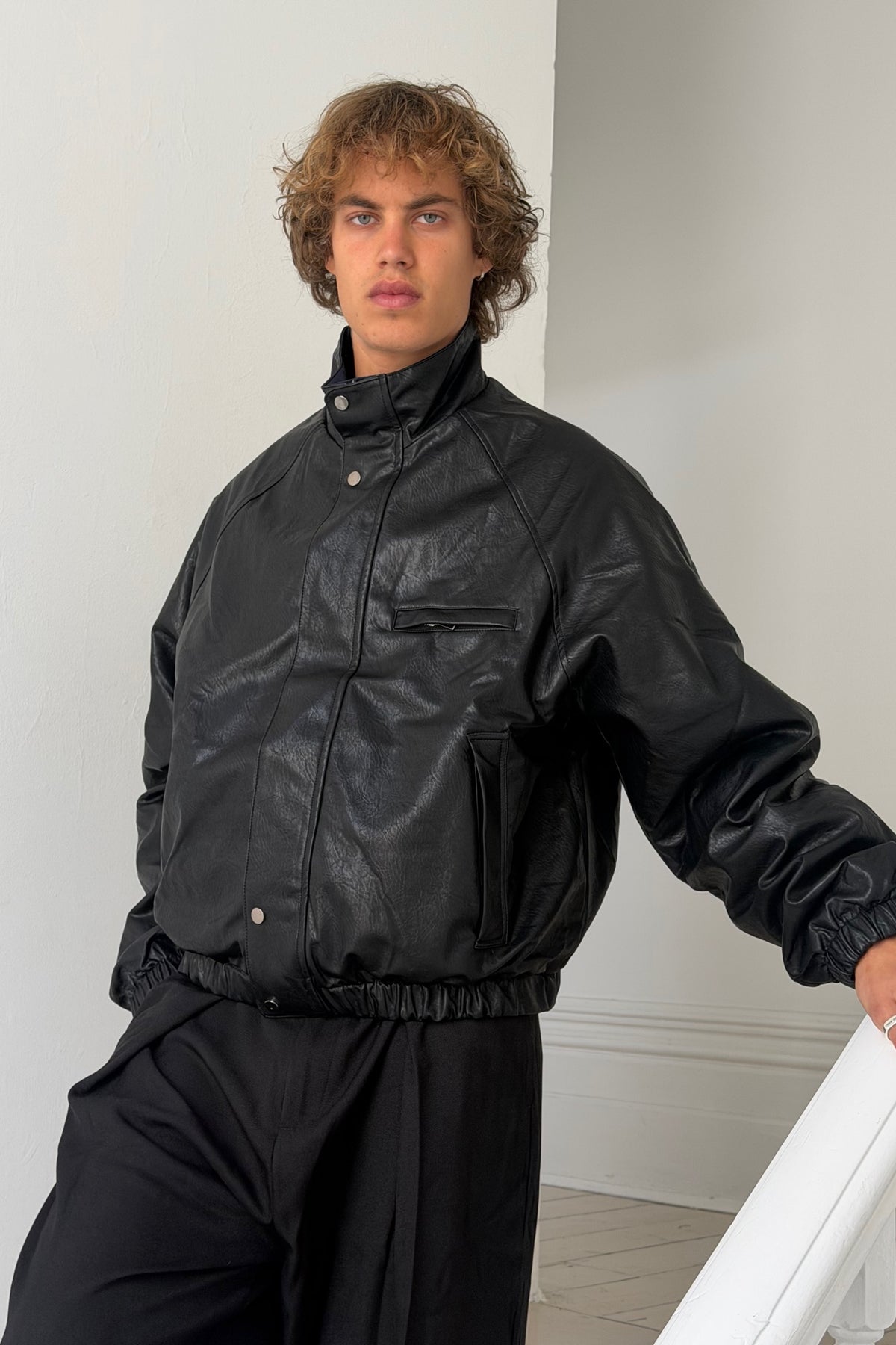 Reversible Vintage Bomber Black