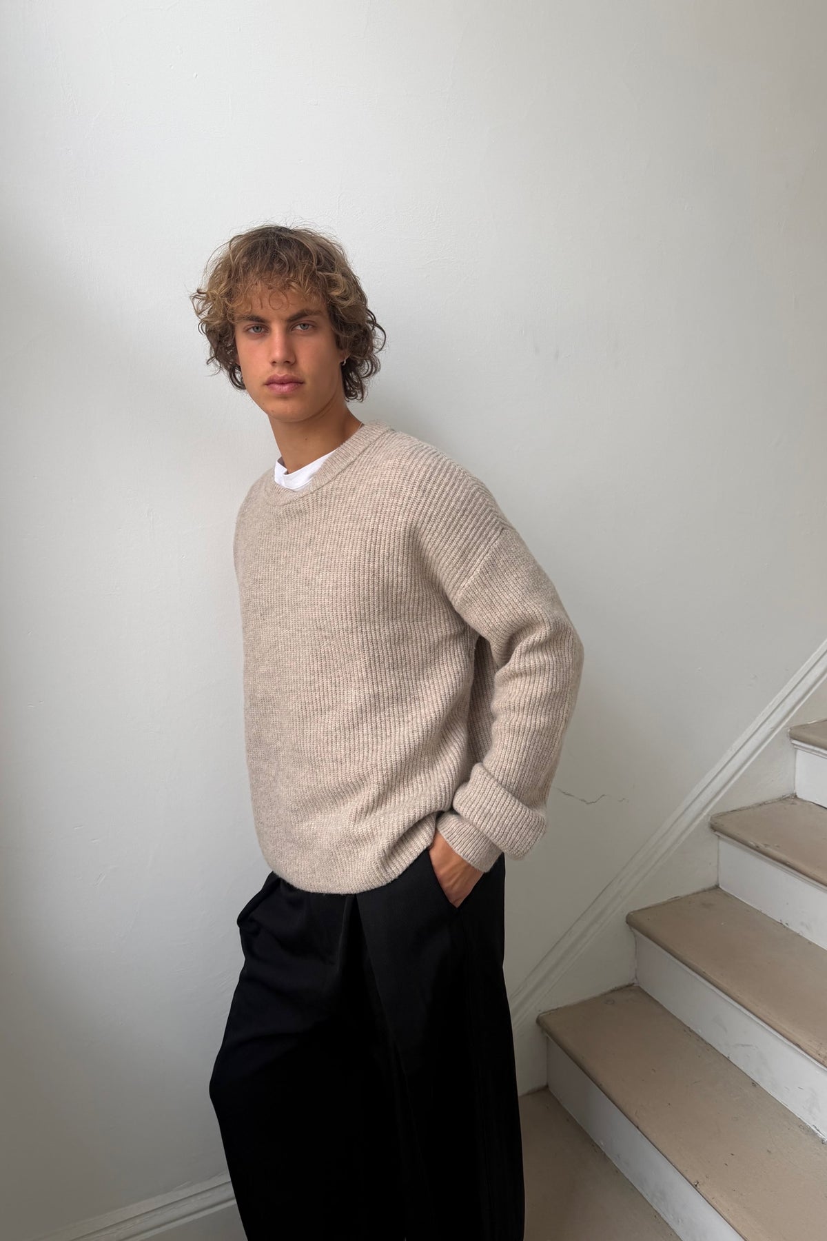 Slouch Knit Light Tan