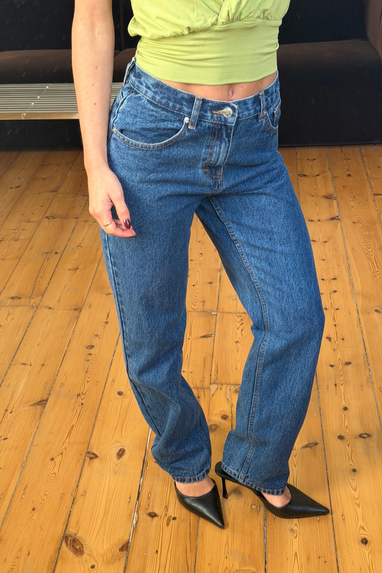 Kassandra Straight Leg Jean Blue