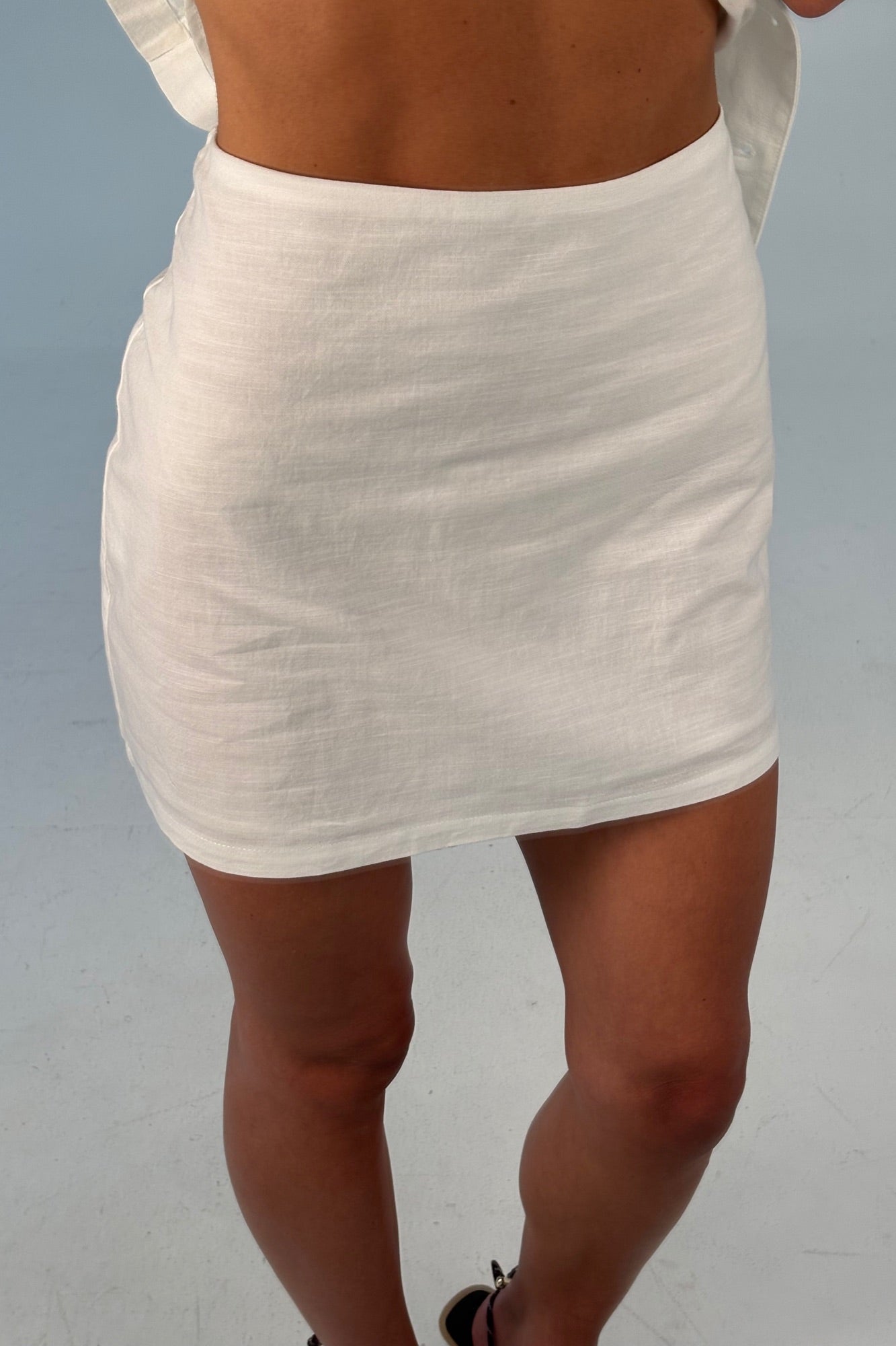 Aviva Mini Skirt White