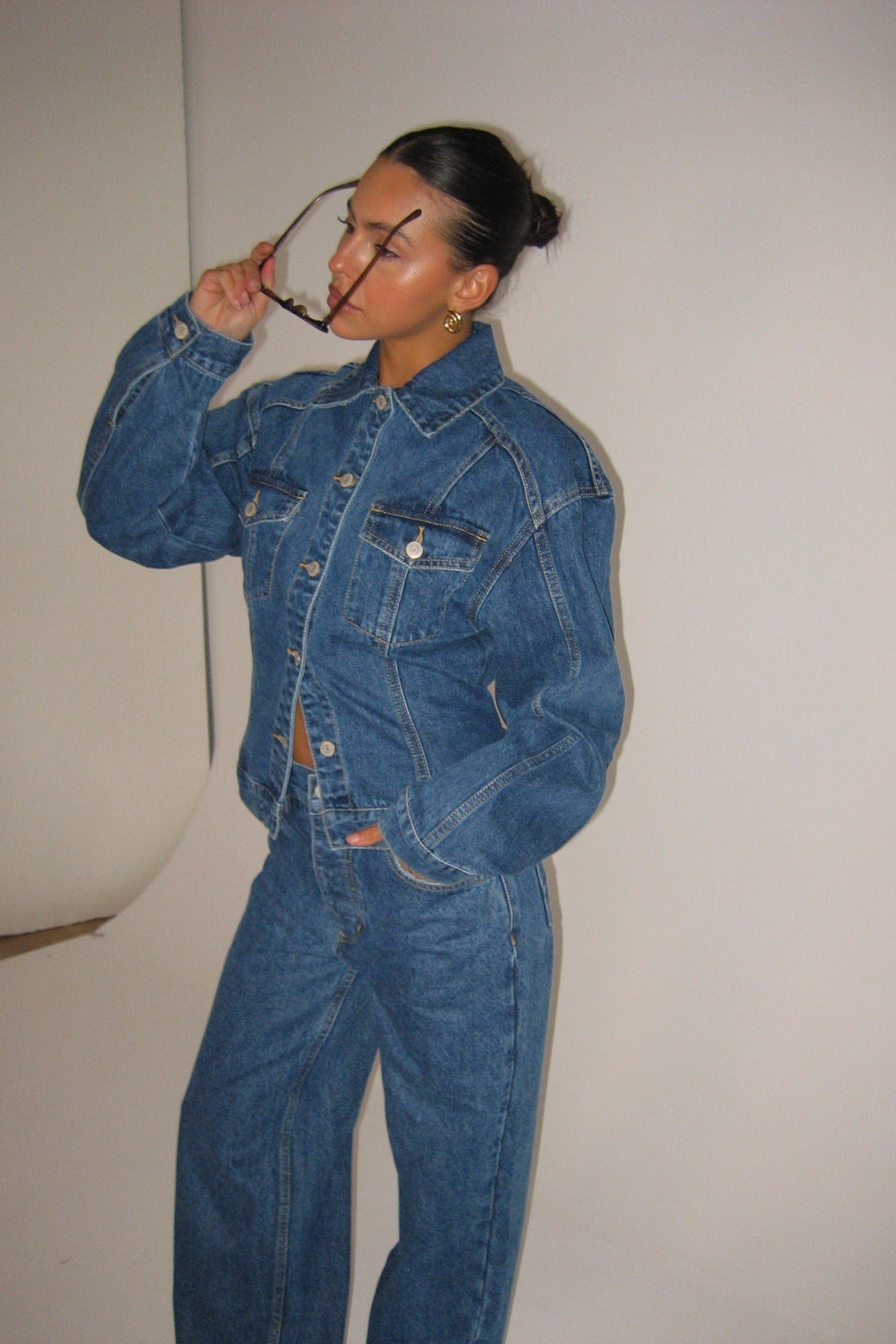Violet Denim Jacket Denver Blue