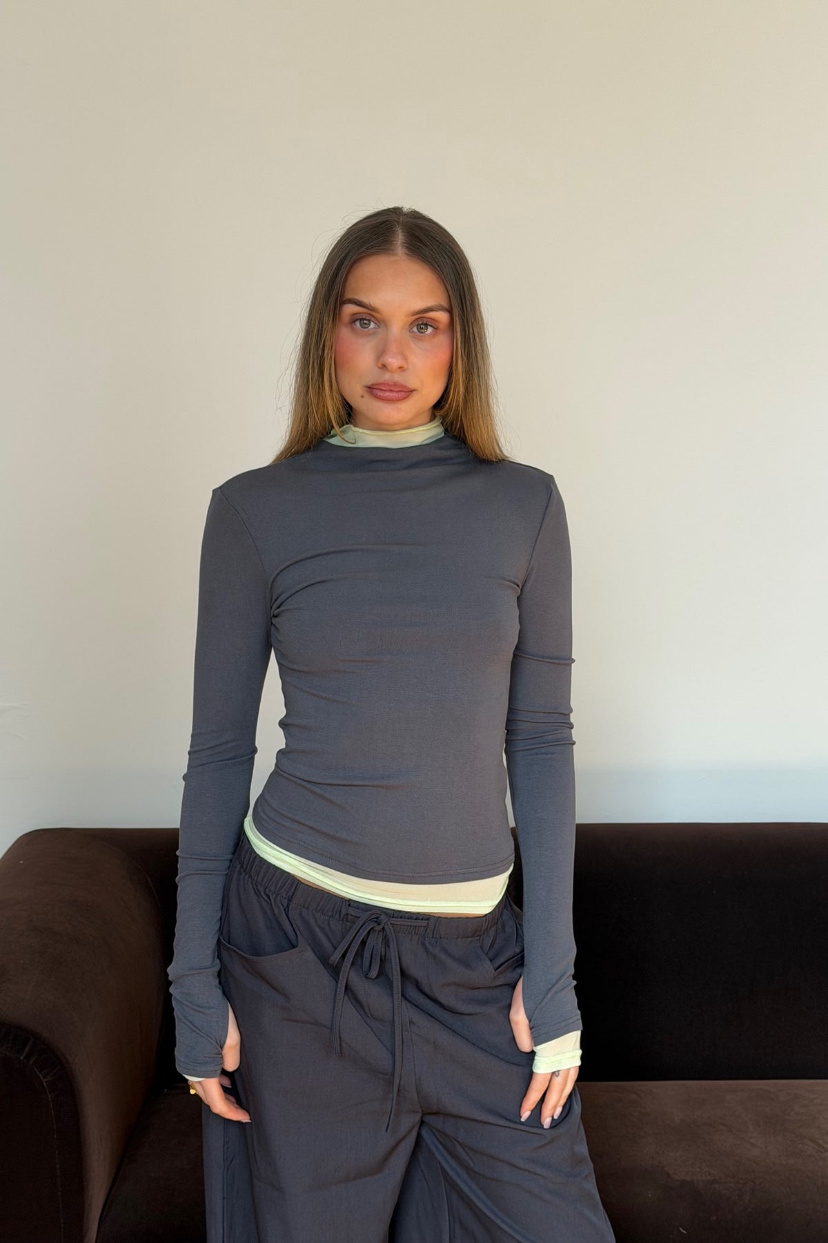 Dasha Top Charcoal