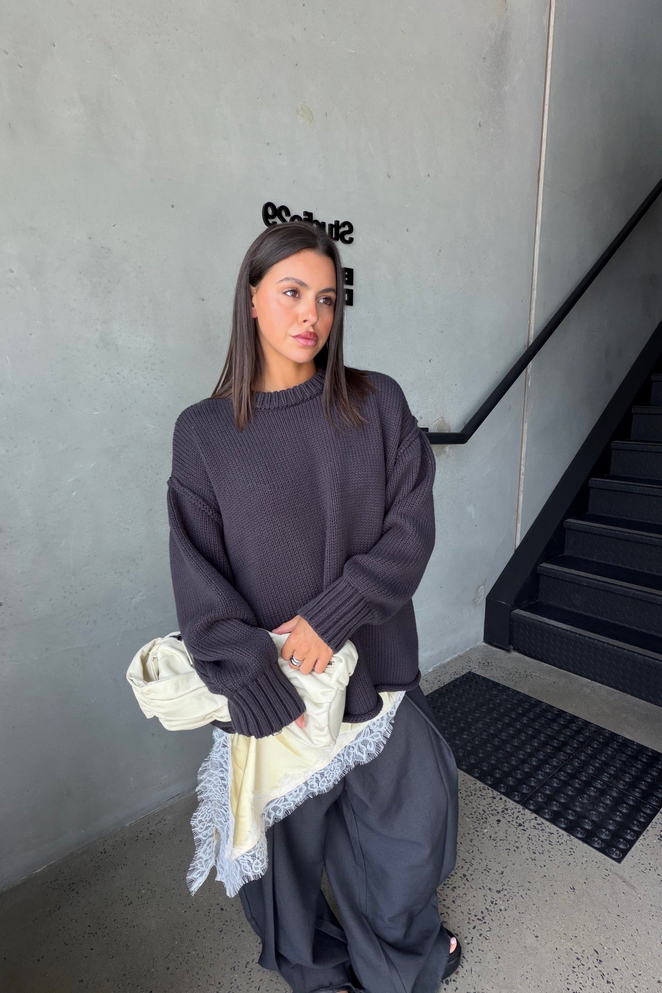 Nikova Knit Jumper Navy