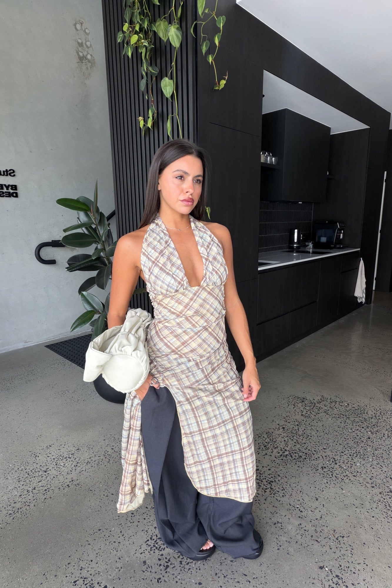 Agnes Dress Maple Plaid