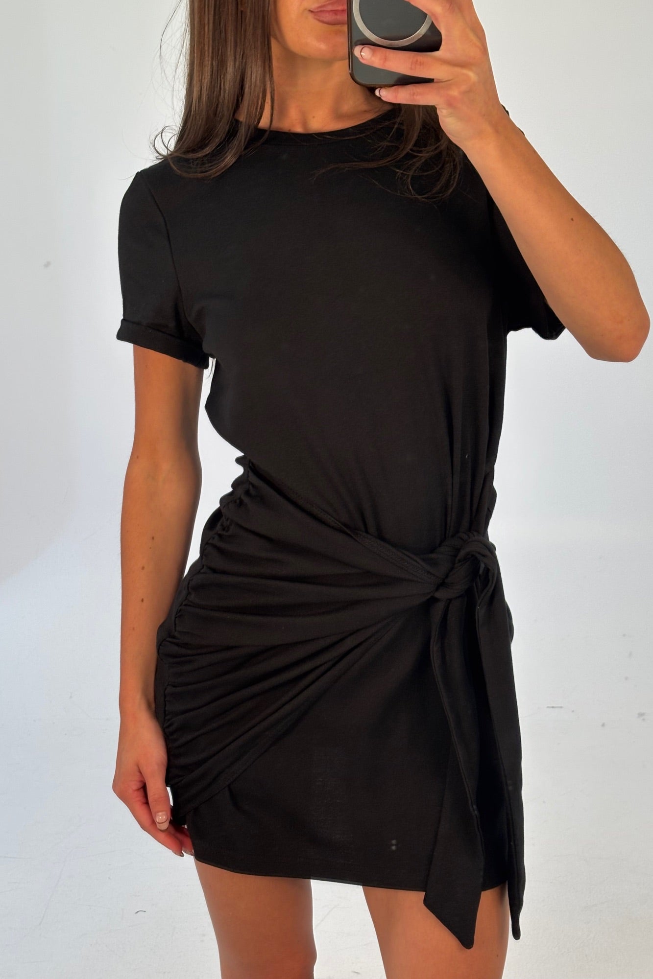 Winnie Shirt Dress Black