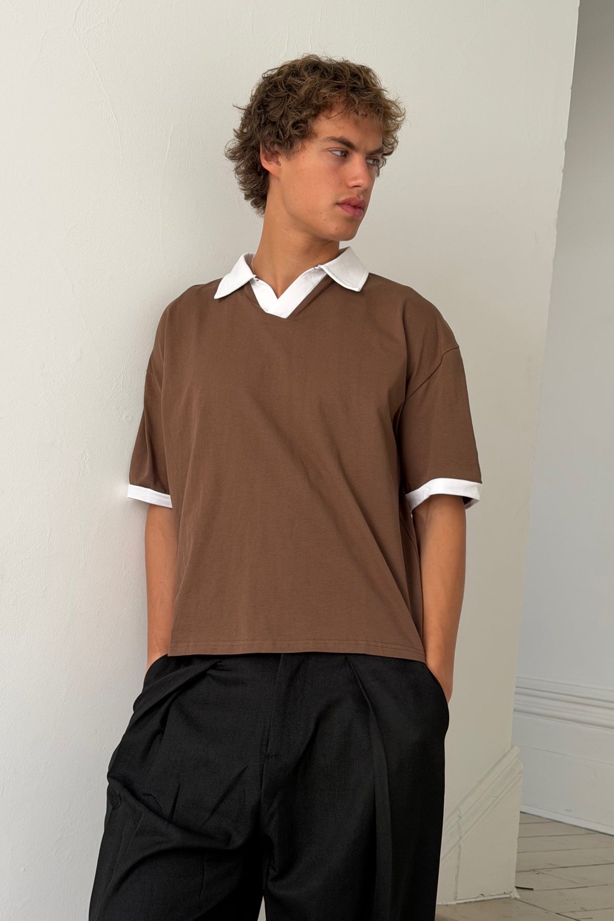 Two Tone Polo Choc