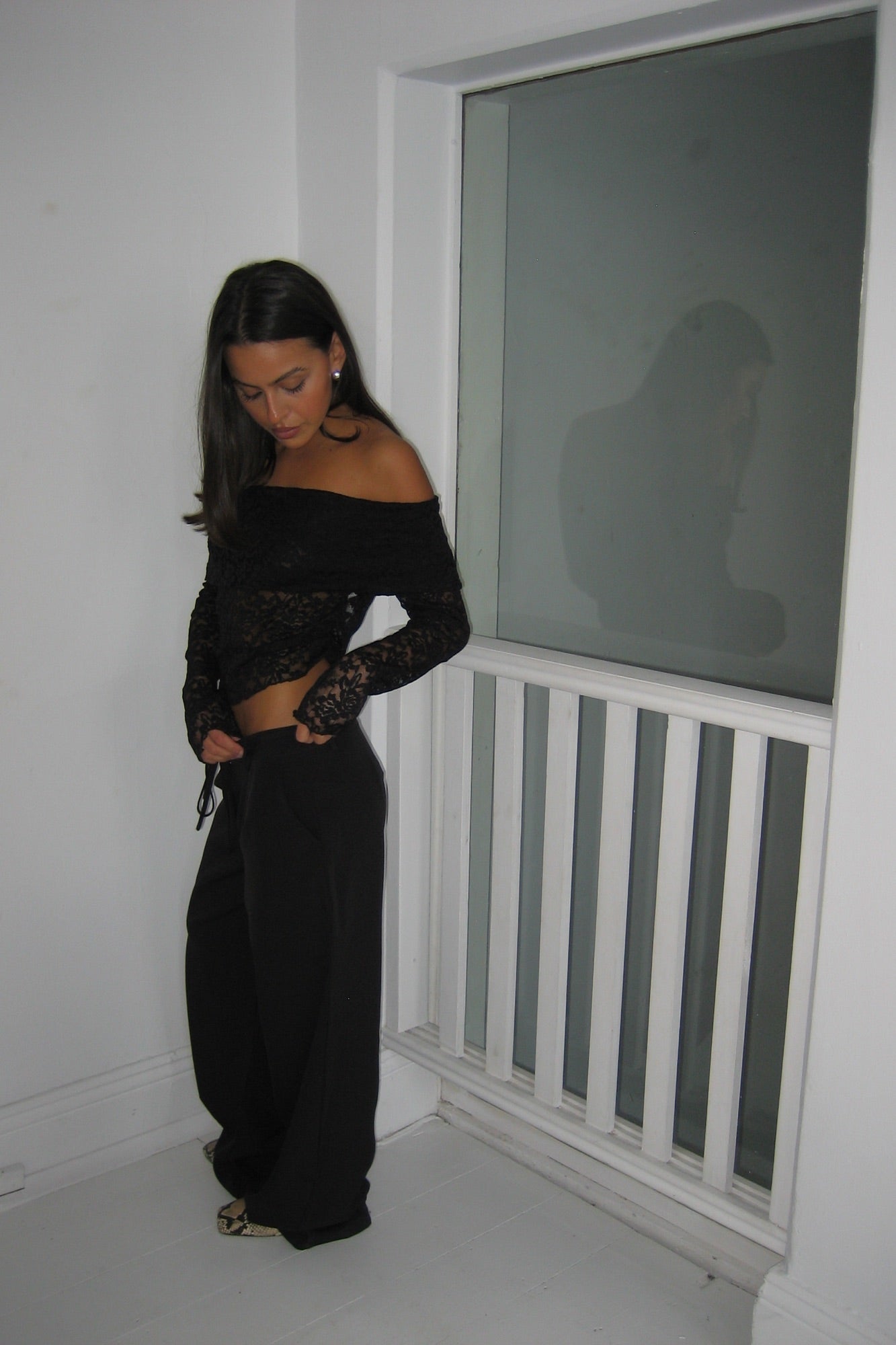 Greta Off The Shoulder Top Black