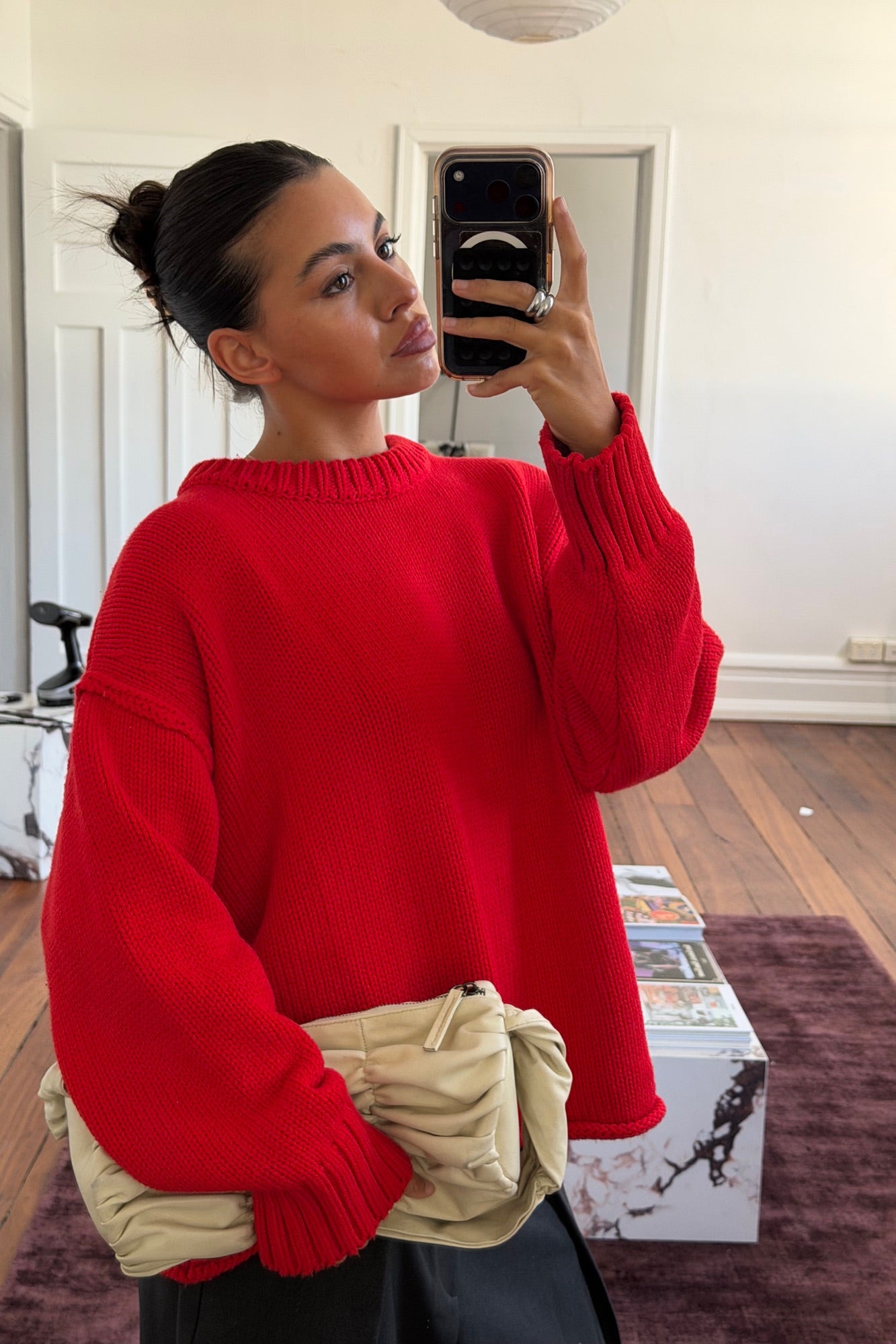 Nikova Knit Jumper Cherry