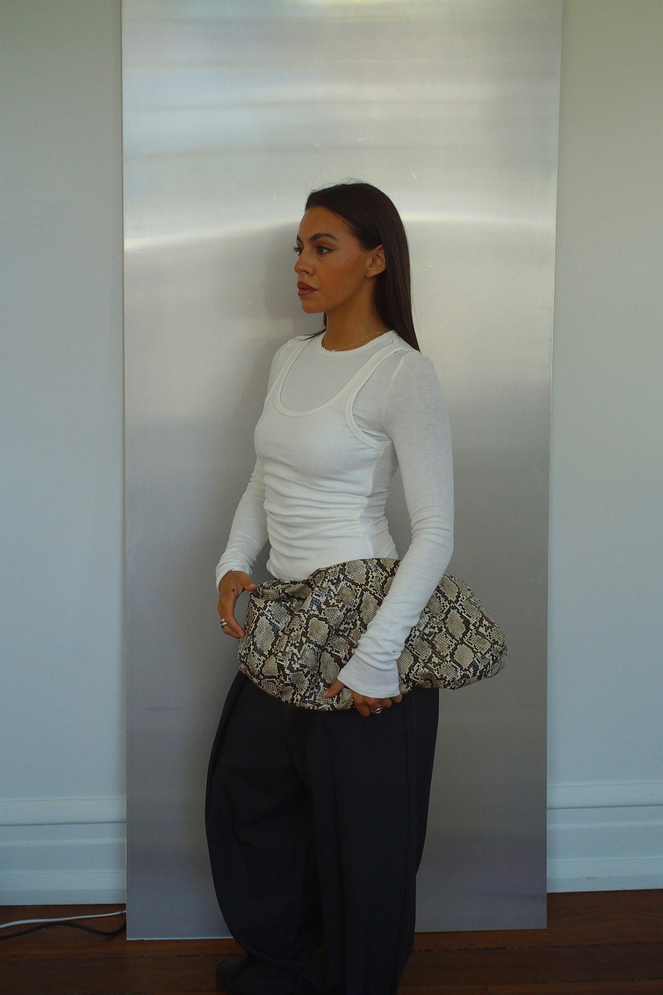 Cristina Layered Long Sleeve White