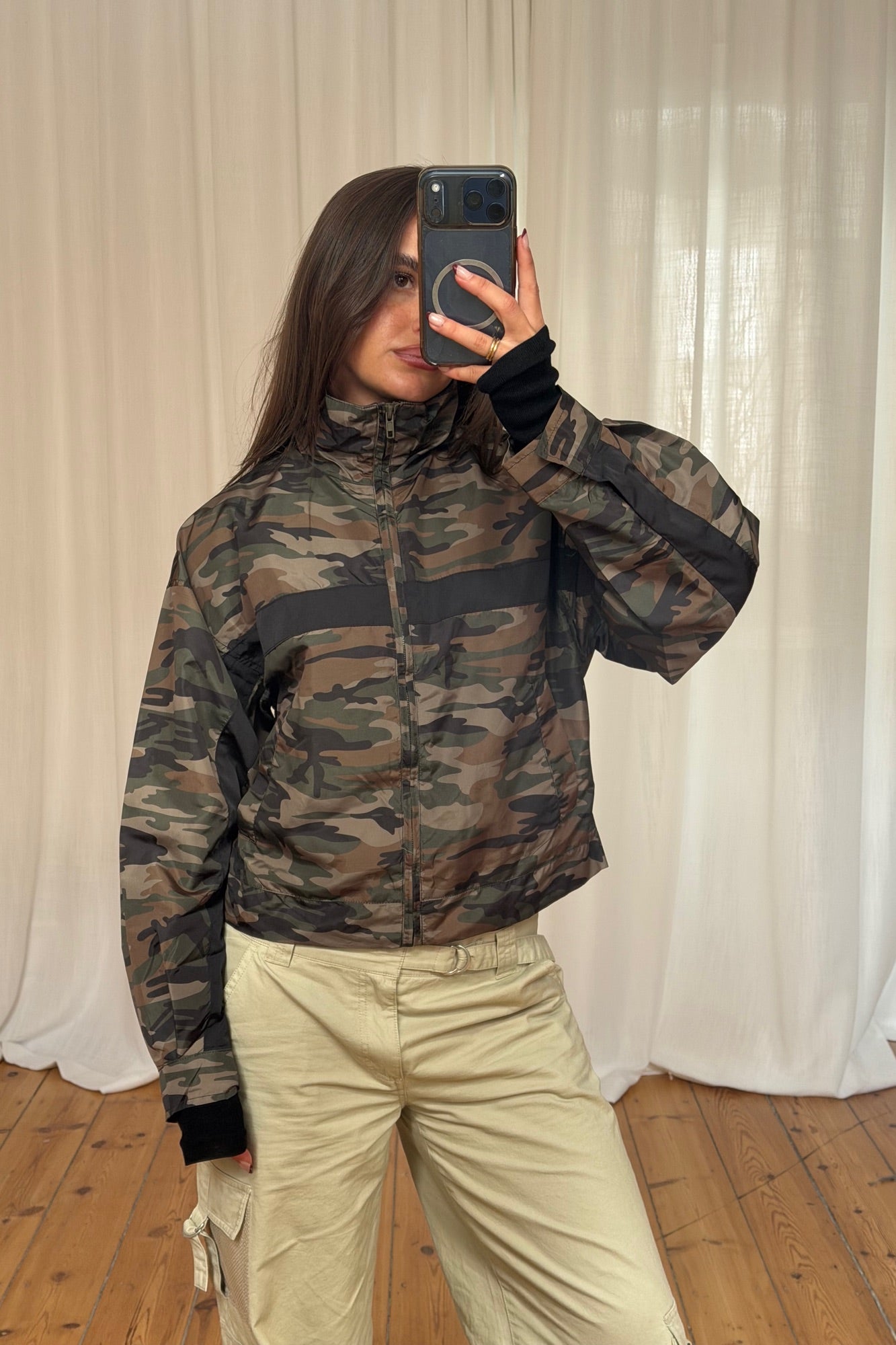 Essential Windbreaker Camo