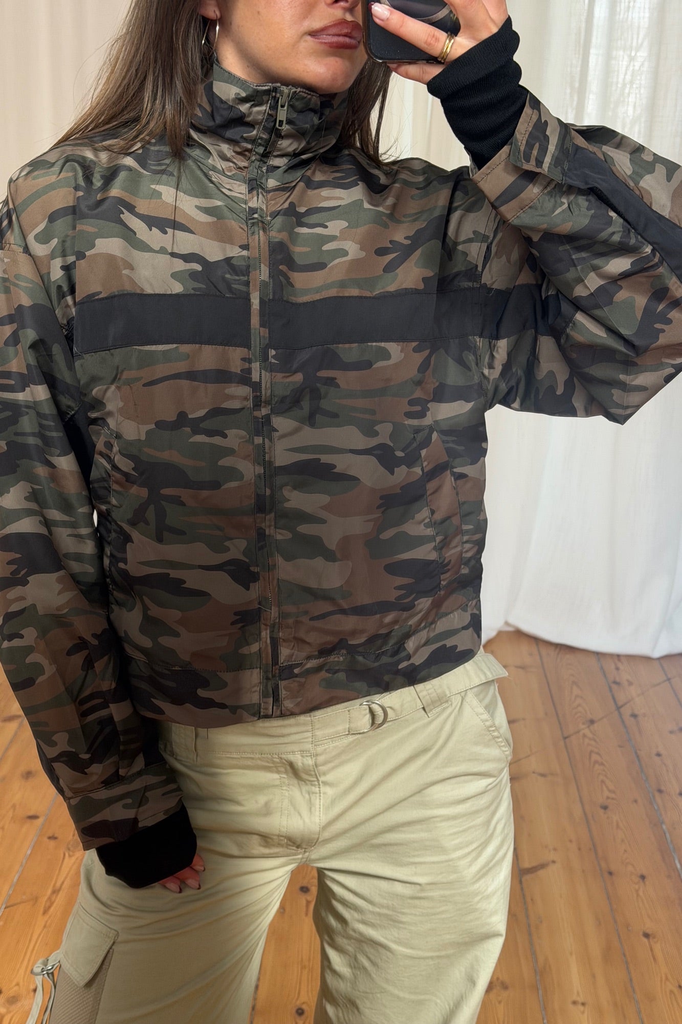 Essential Windbreaker Camo