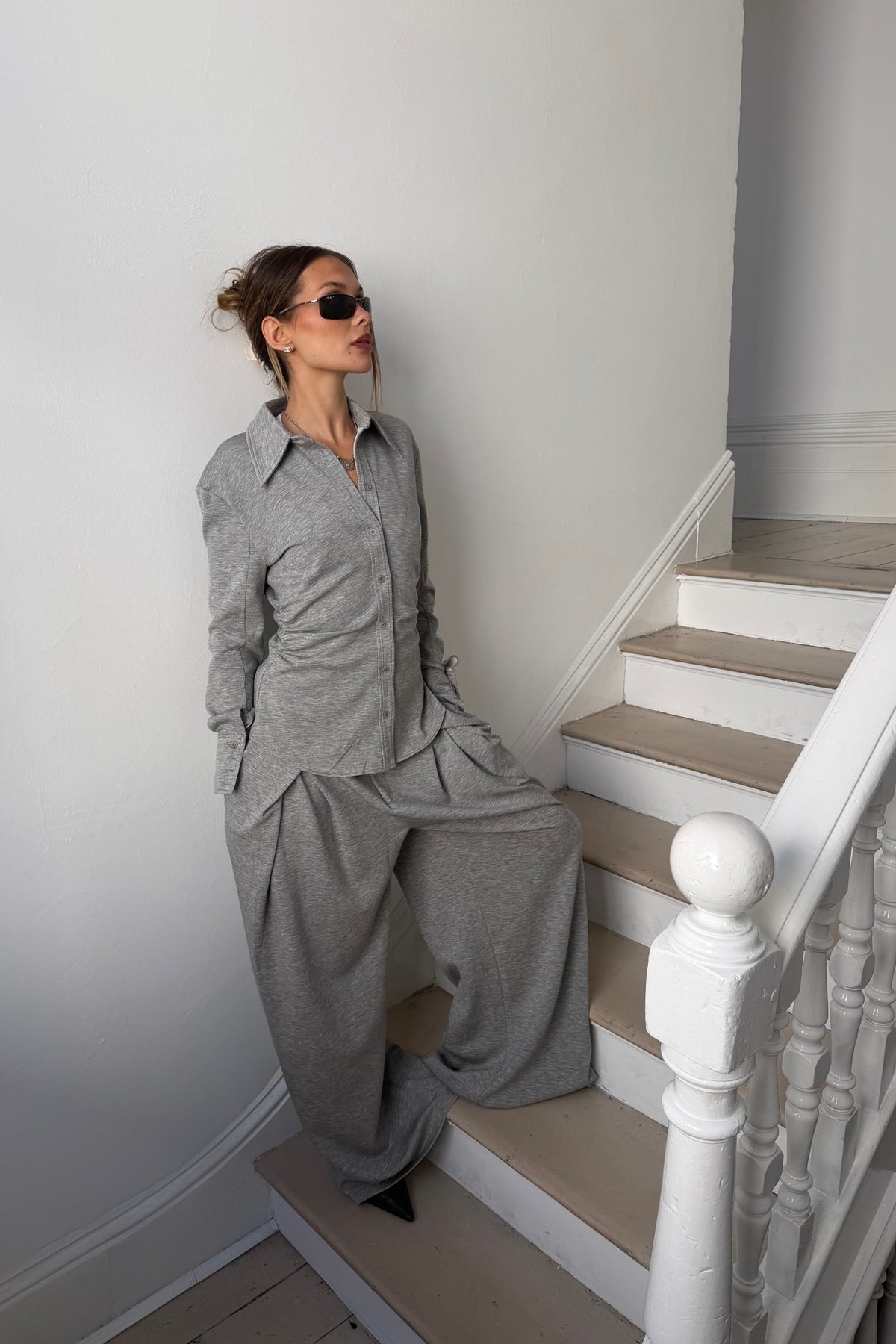 Adaia Pant Grey Marle