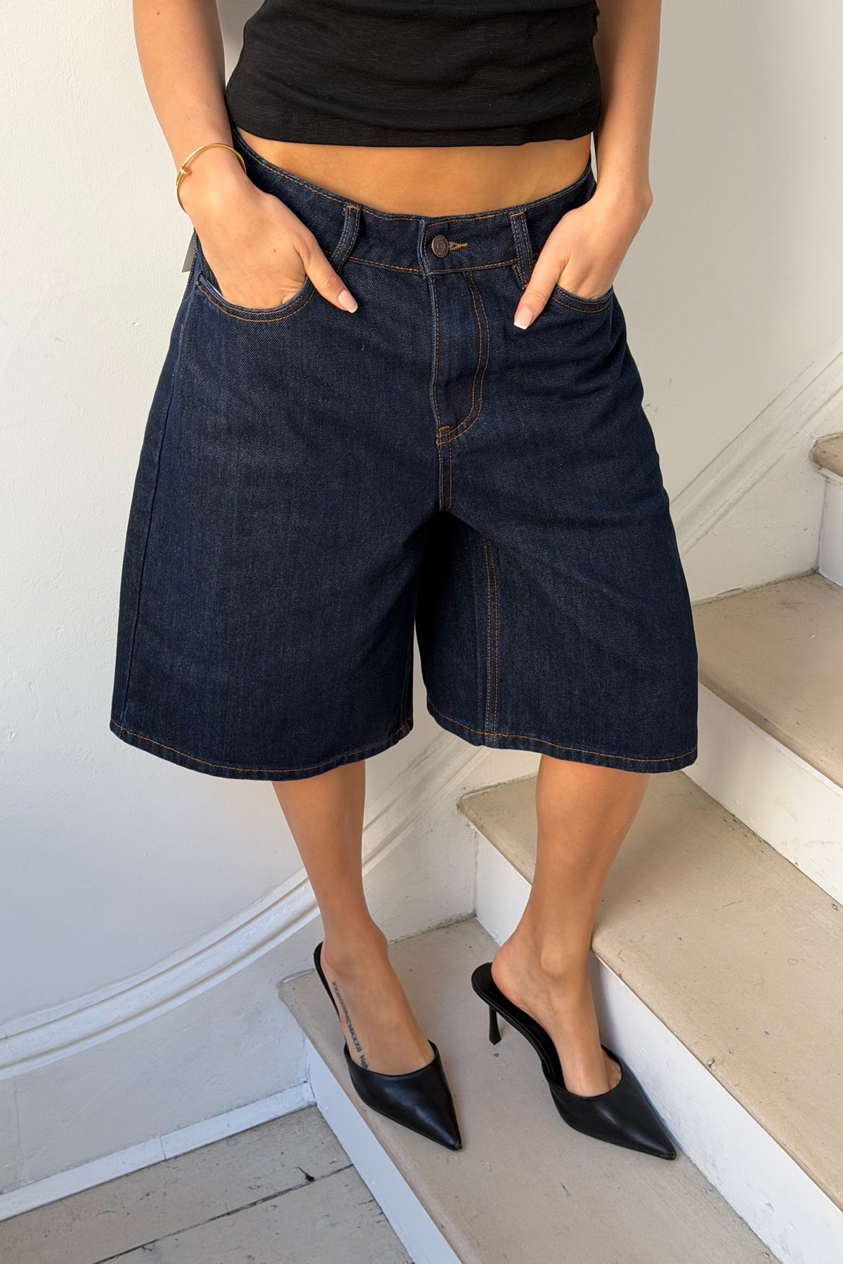 Clyde Short Dark Indigo