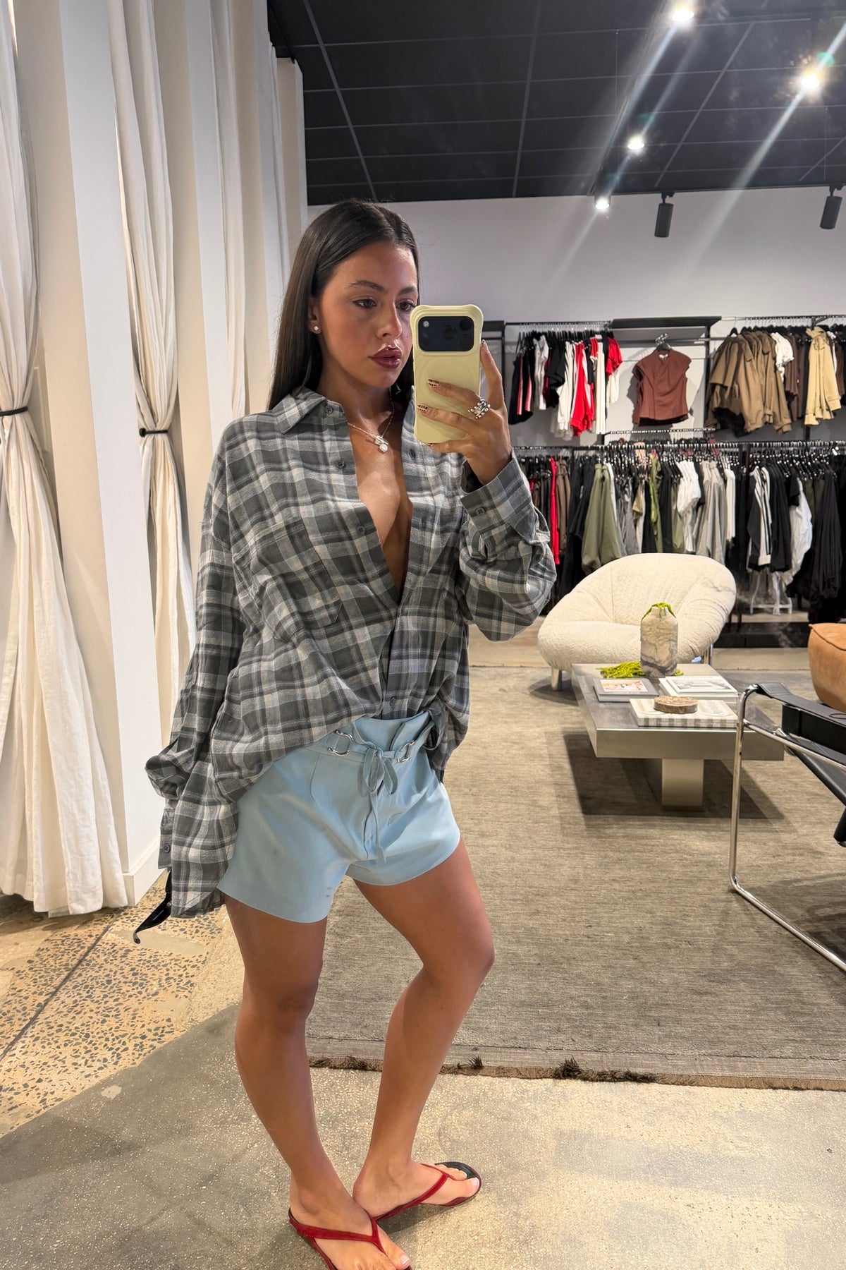 Sadie Short Cloud Blue