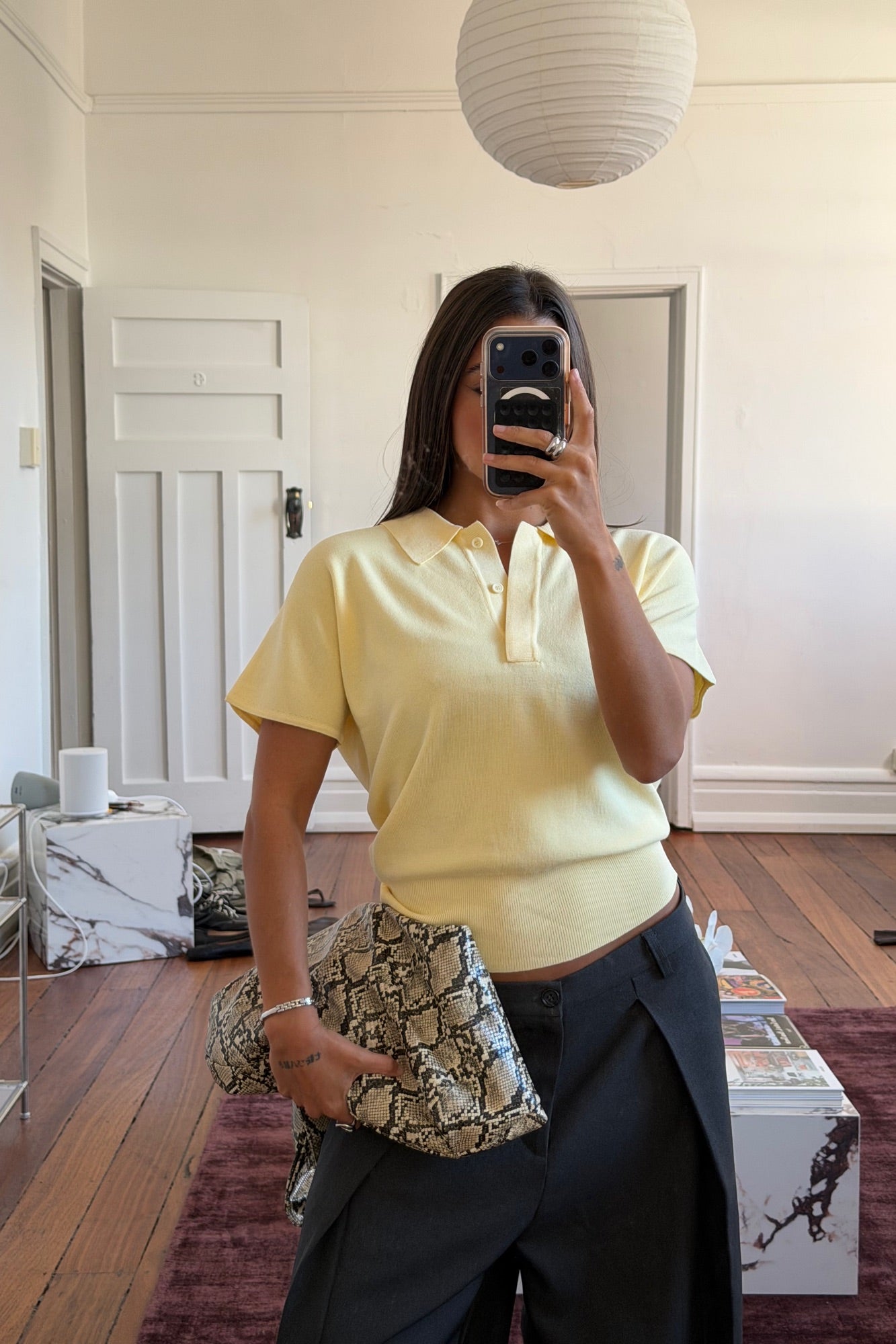 Tiggy Polo Knit Lemon