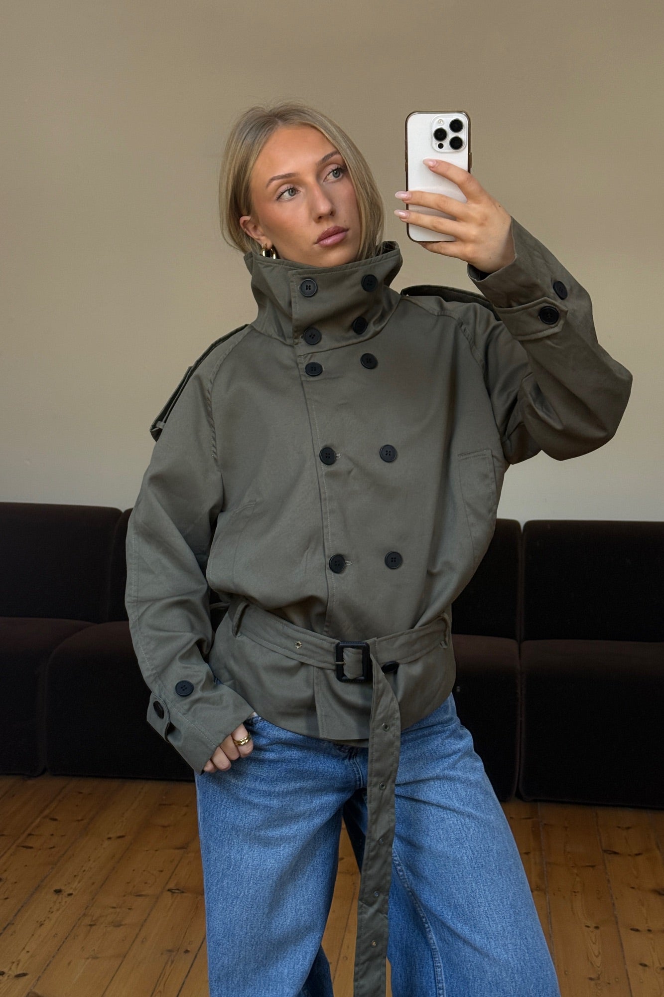 Alessia Trench Khaki