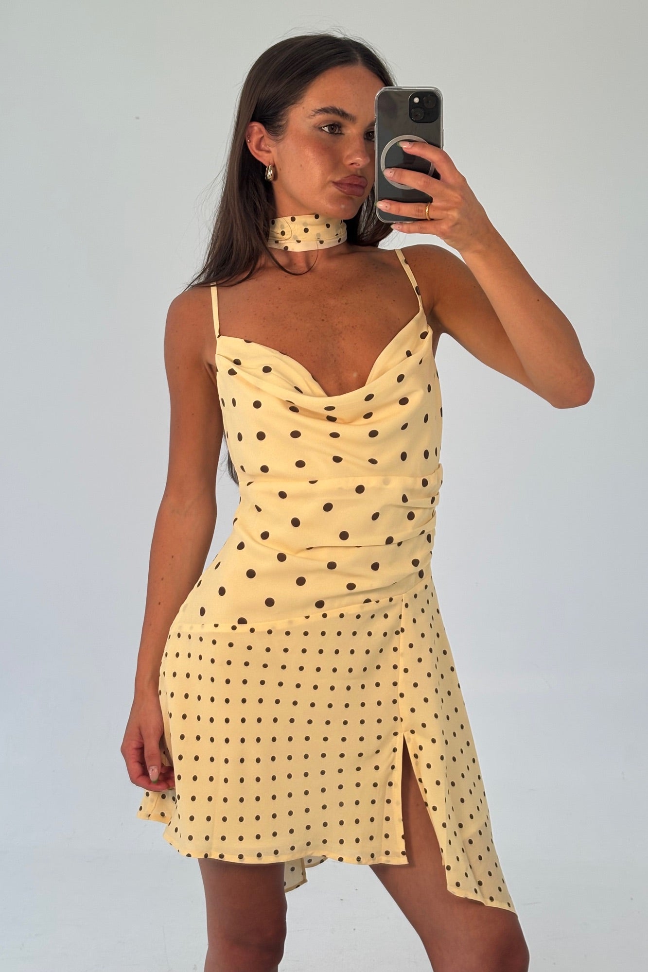 Alora Scoop Dress Lemon