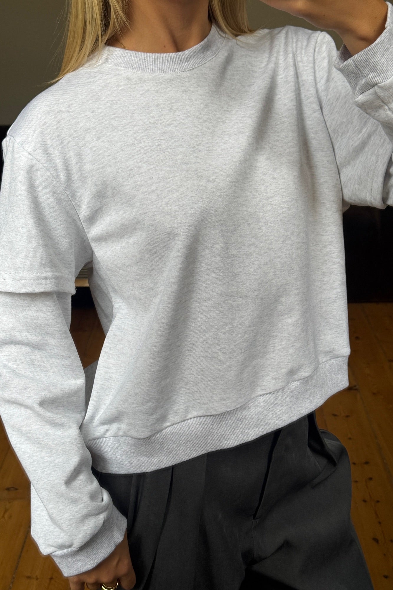 Jazmin Long Sleeve Light Grey