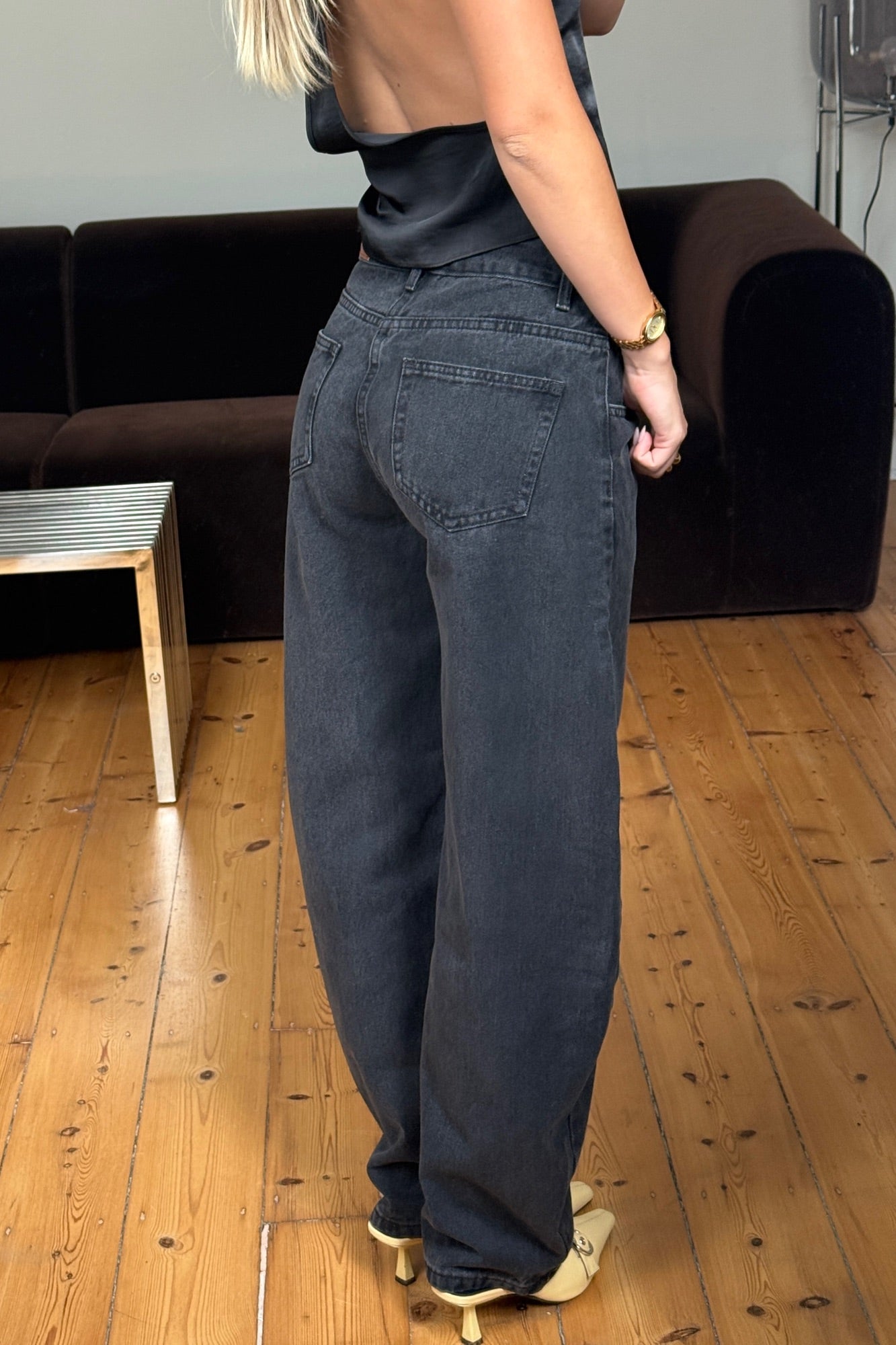 Horseshoe Denim Washed Black