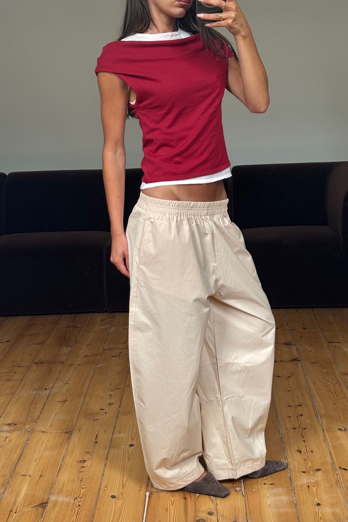 Nylah Knit Top Red