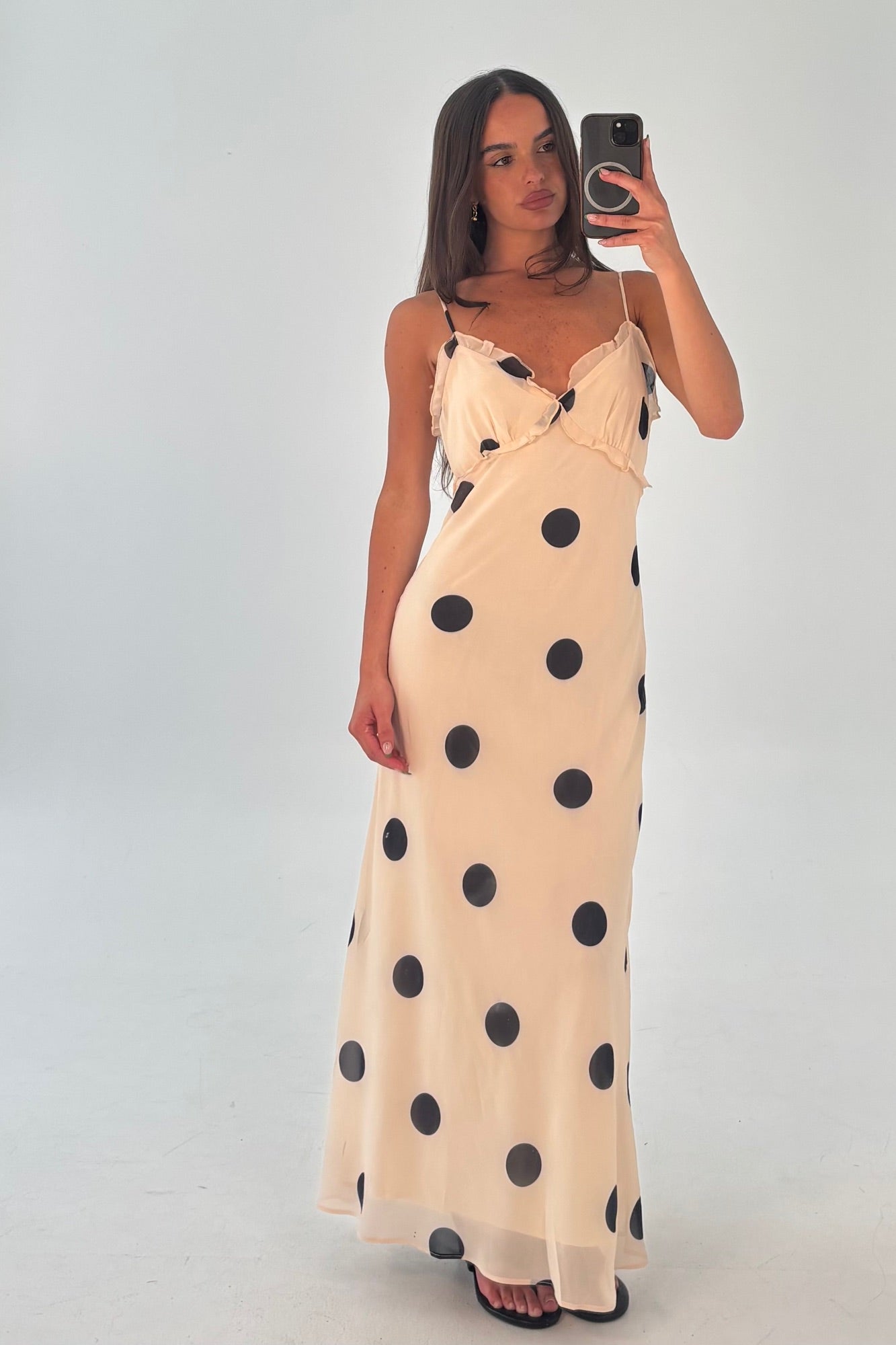 Zhali Midi Dress Beige