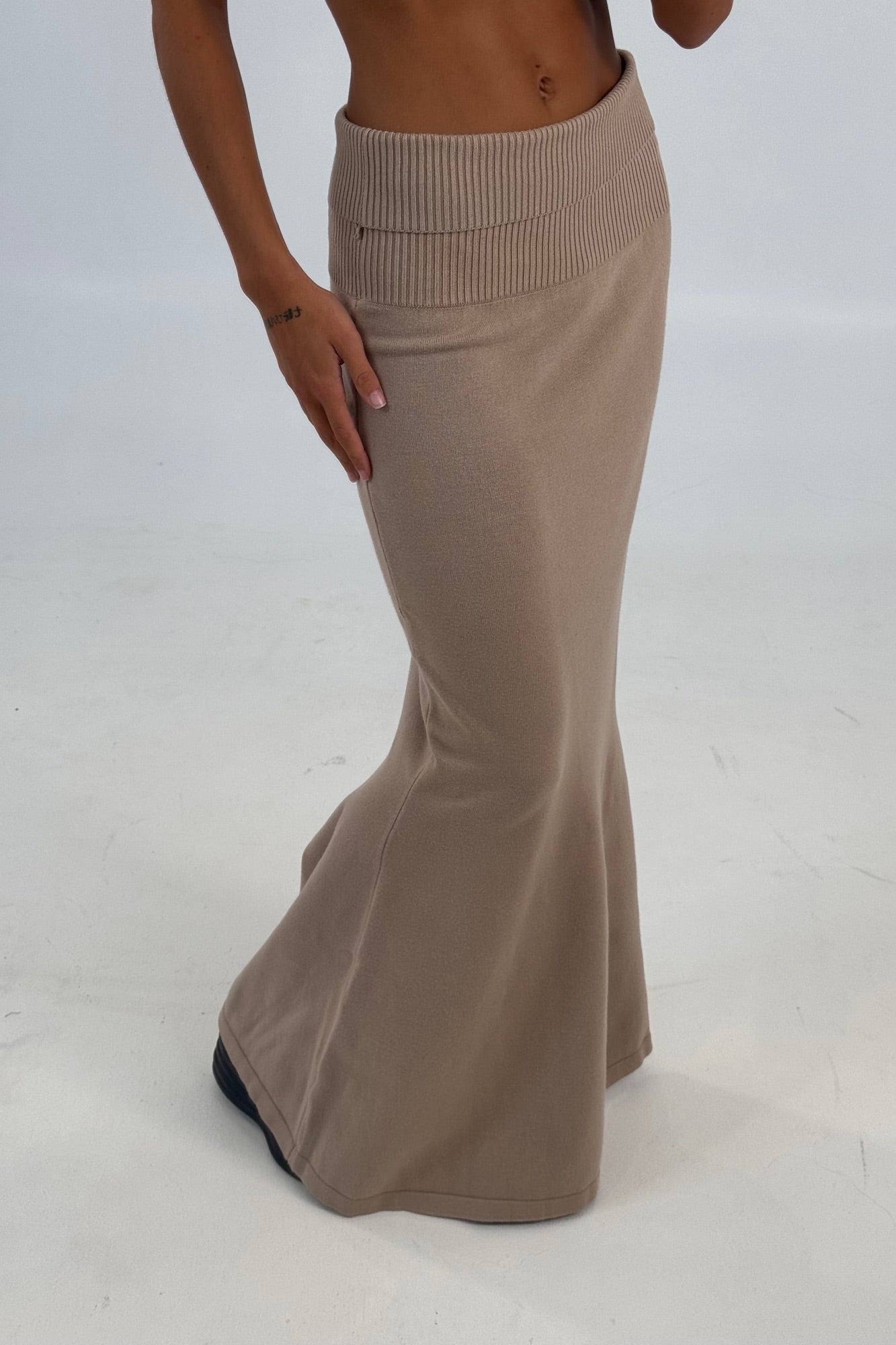 Luca Maxi Skirt Latte - FINAL SALE