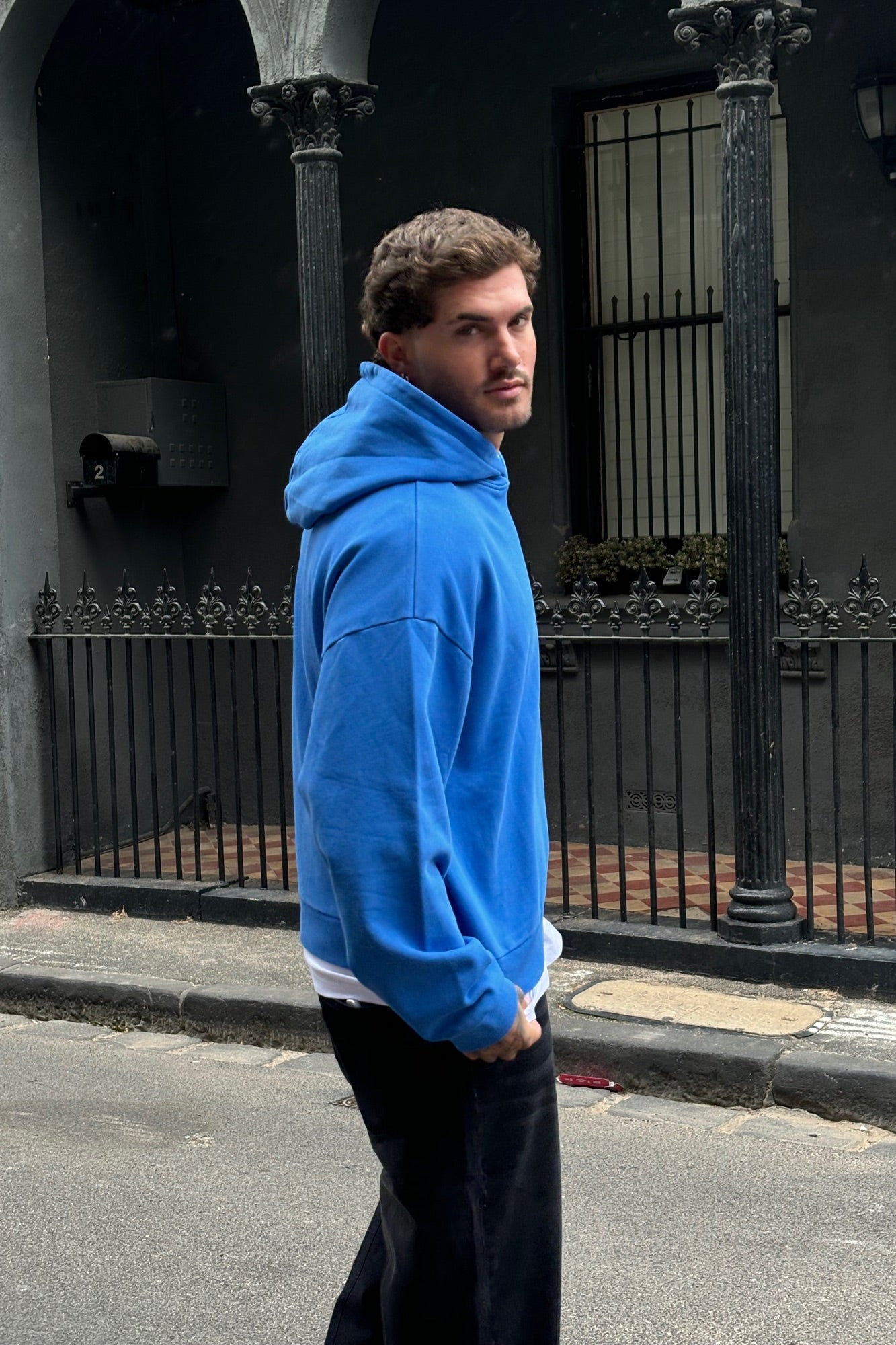 Andrew Heavy Hoodie Cobalt - FINAL SALE
