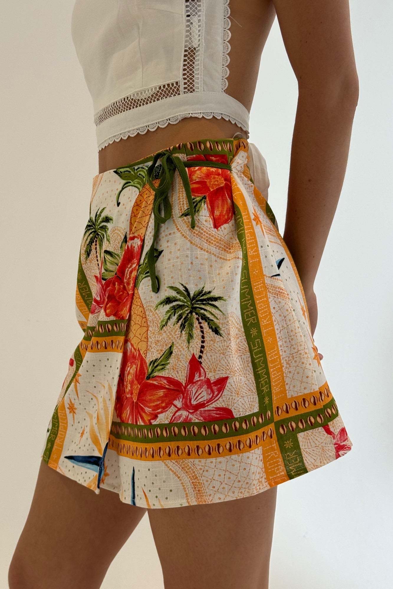 Fins Wrap Skirt Tropical - FINAL SALE