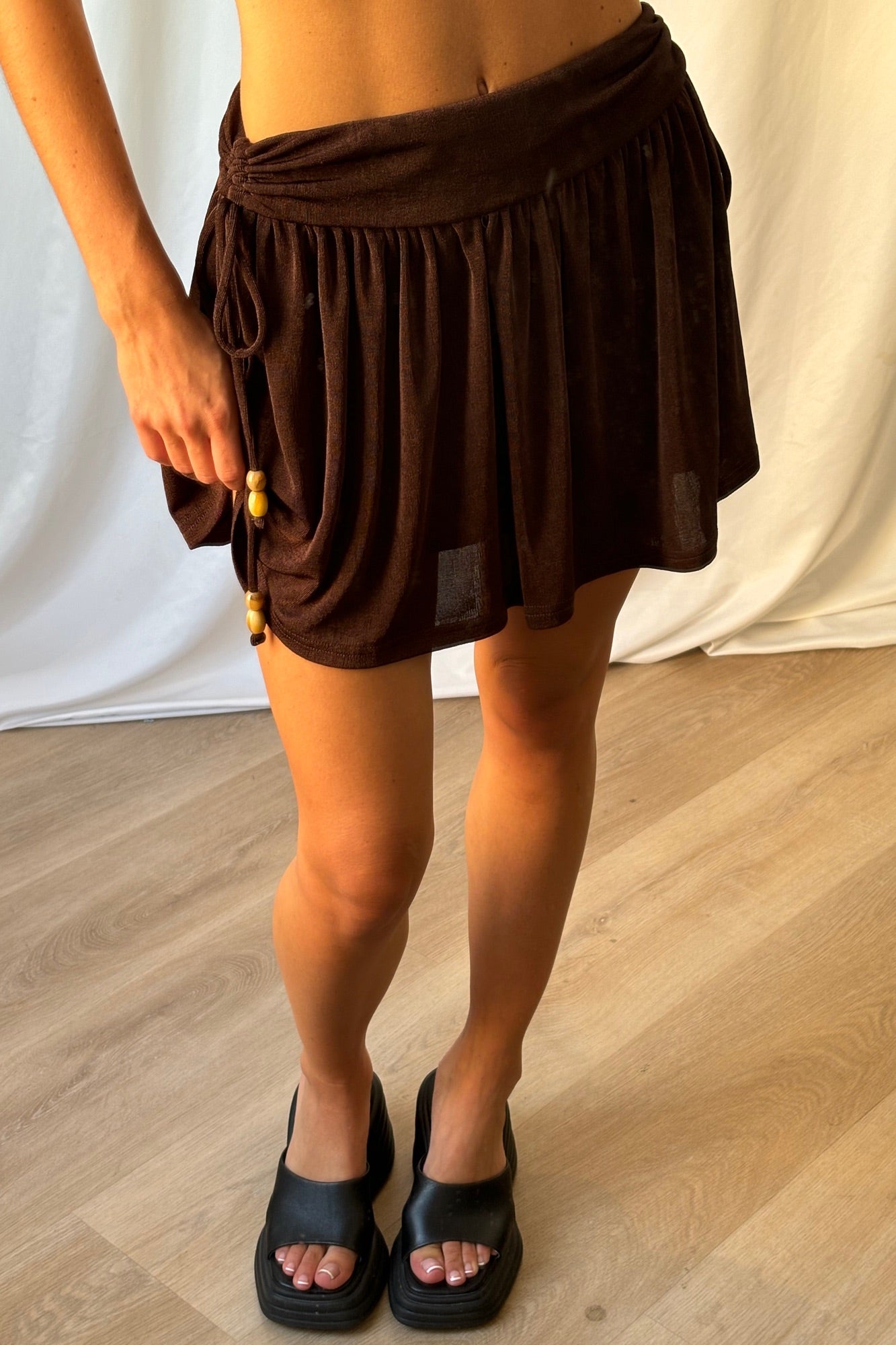 Odeya Mini Skirt Espresso - FINAL SALE