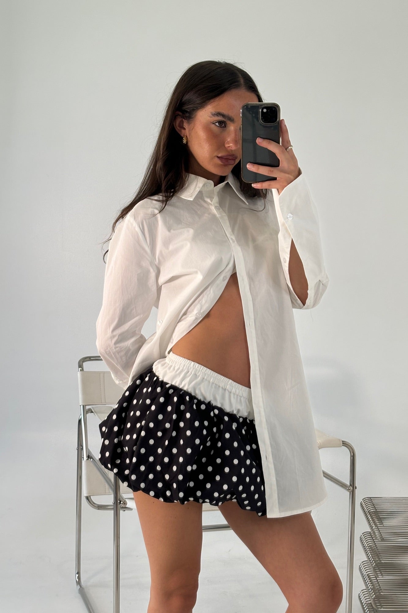 Isla Mini Skirt Black/White