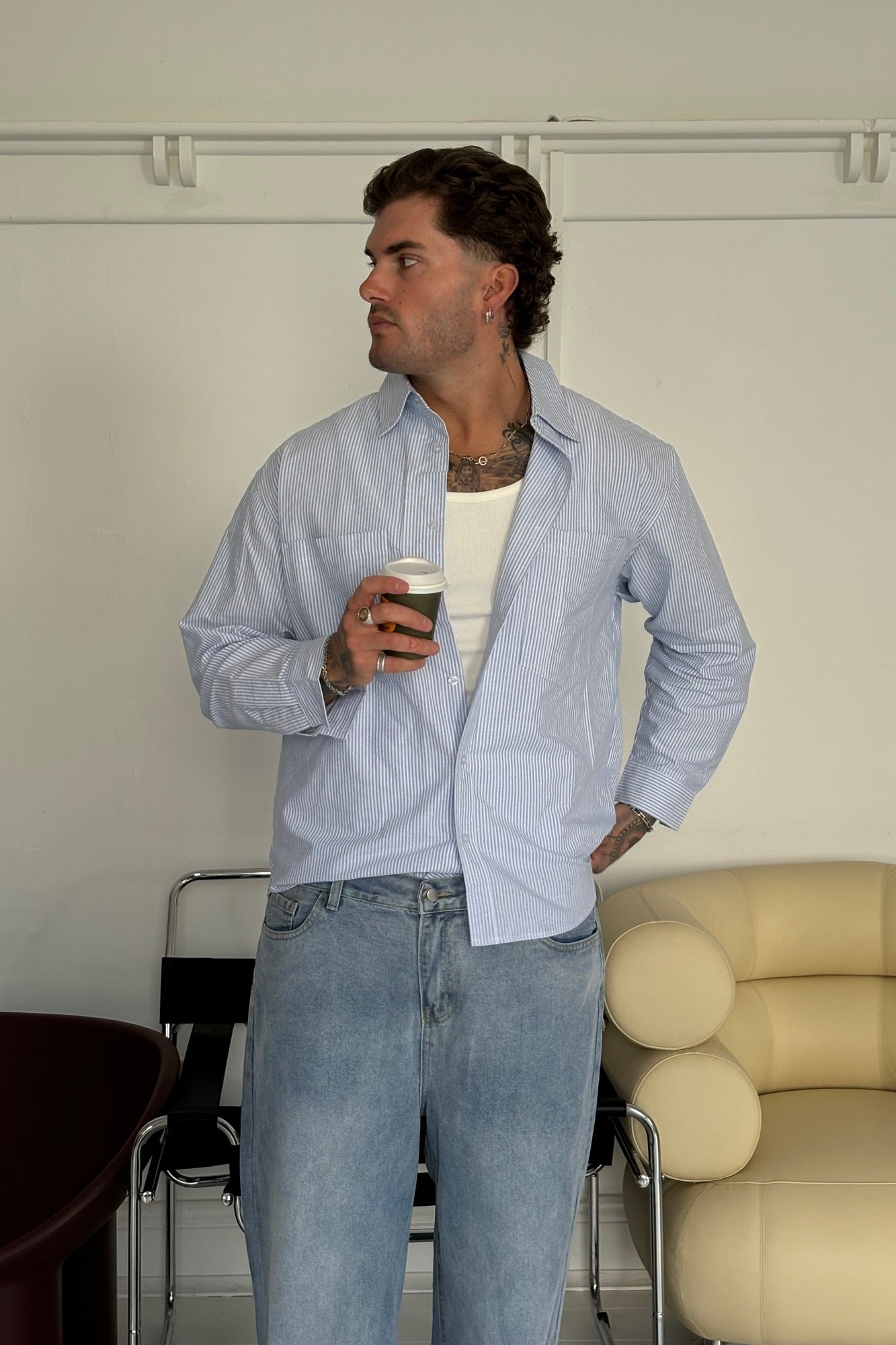 NTH Shirt Stripe Blue