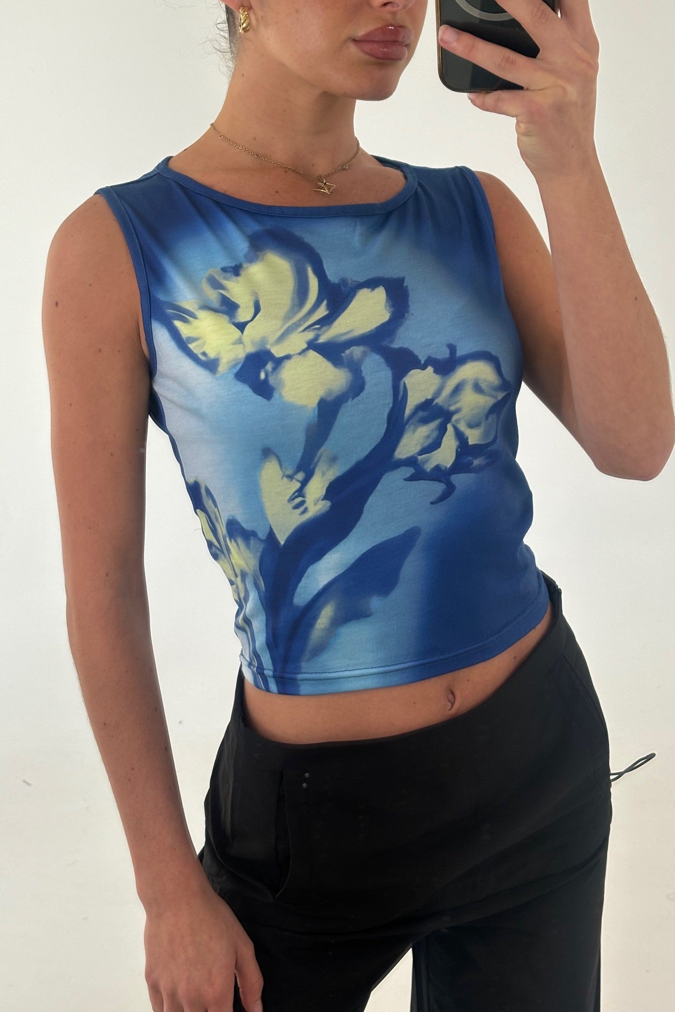Lorelai Blossom Tank Blue