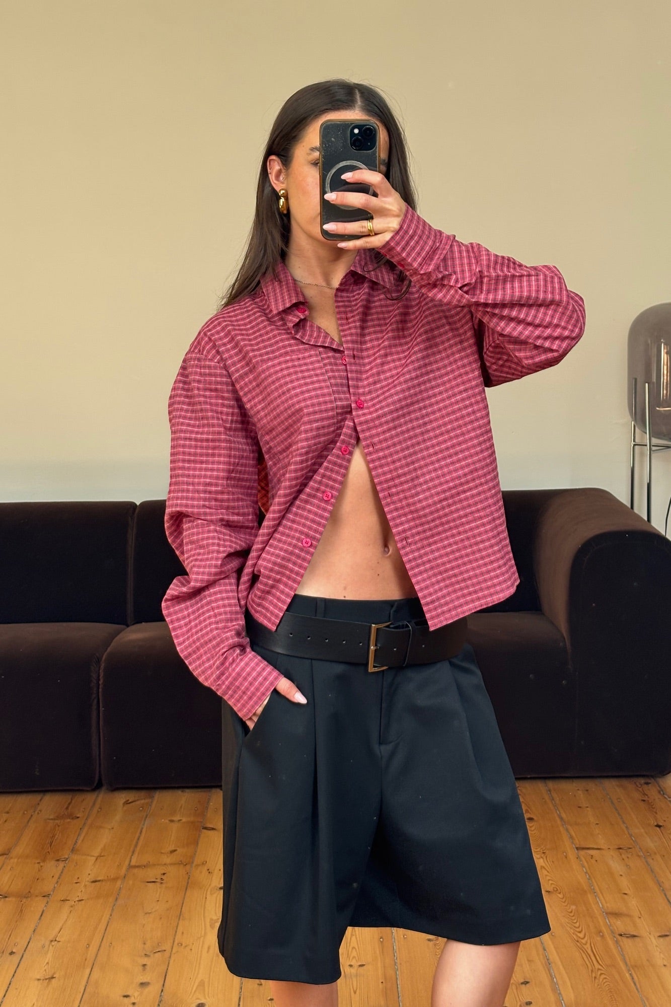 Untamed Shirt Crimson Plaid