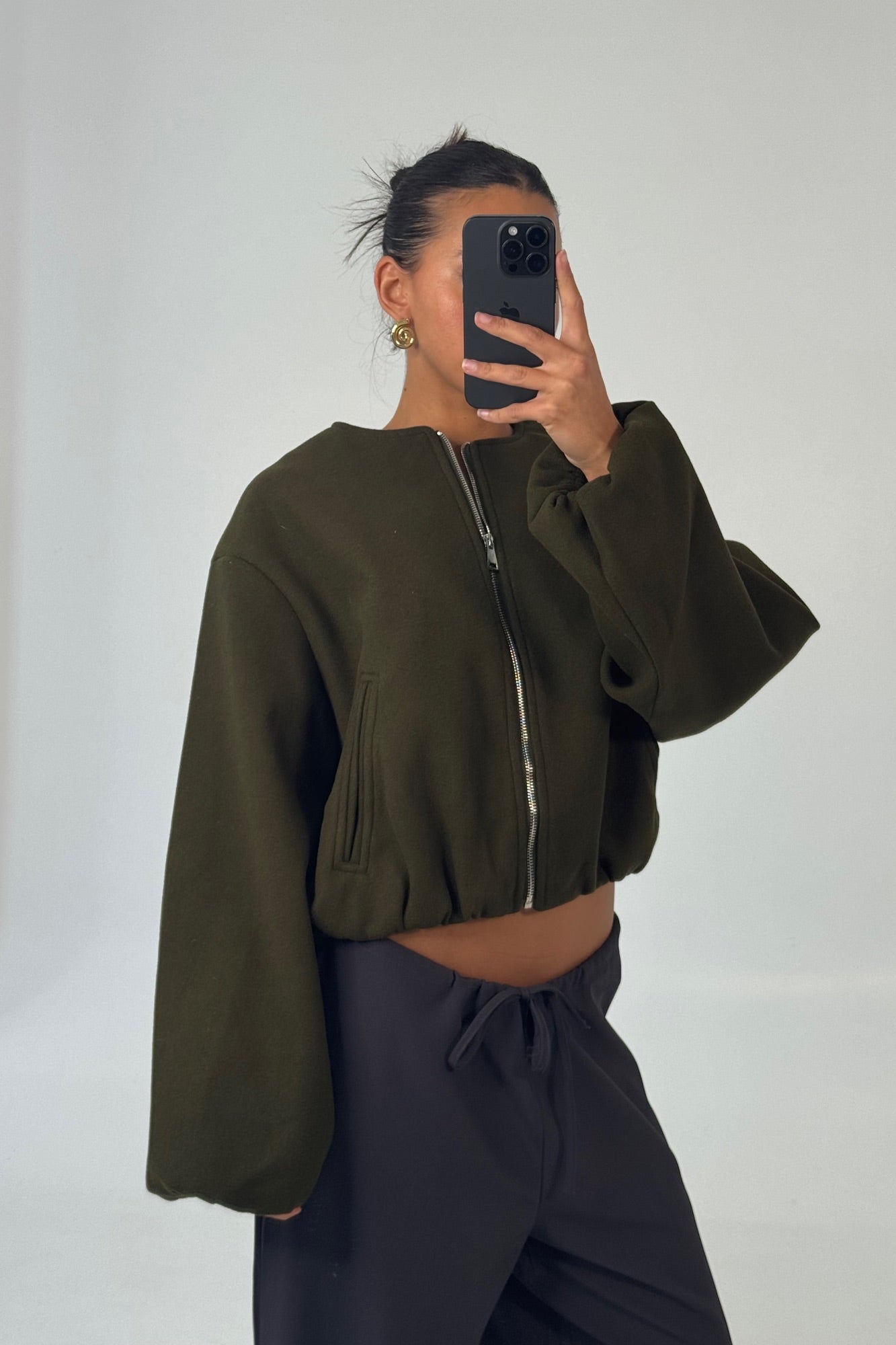 Nella Bomber Jacket Khaki