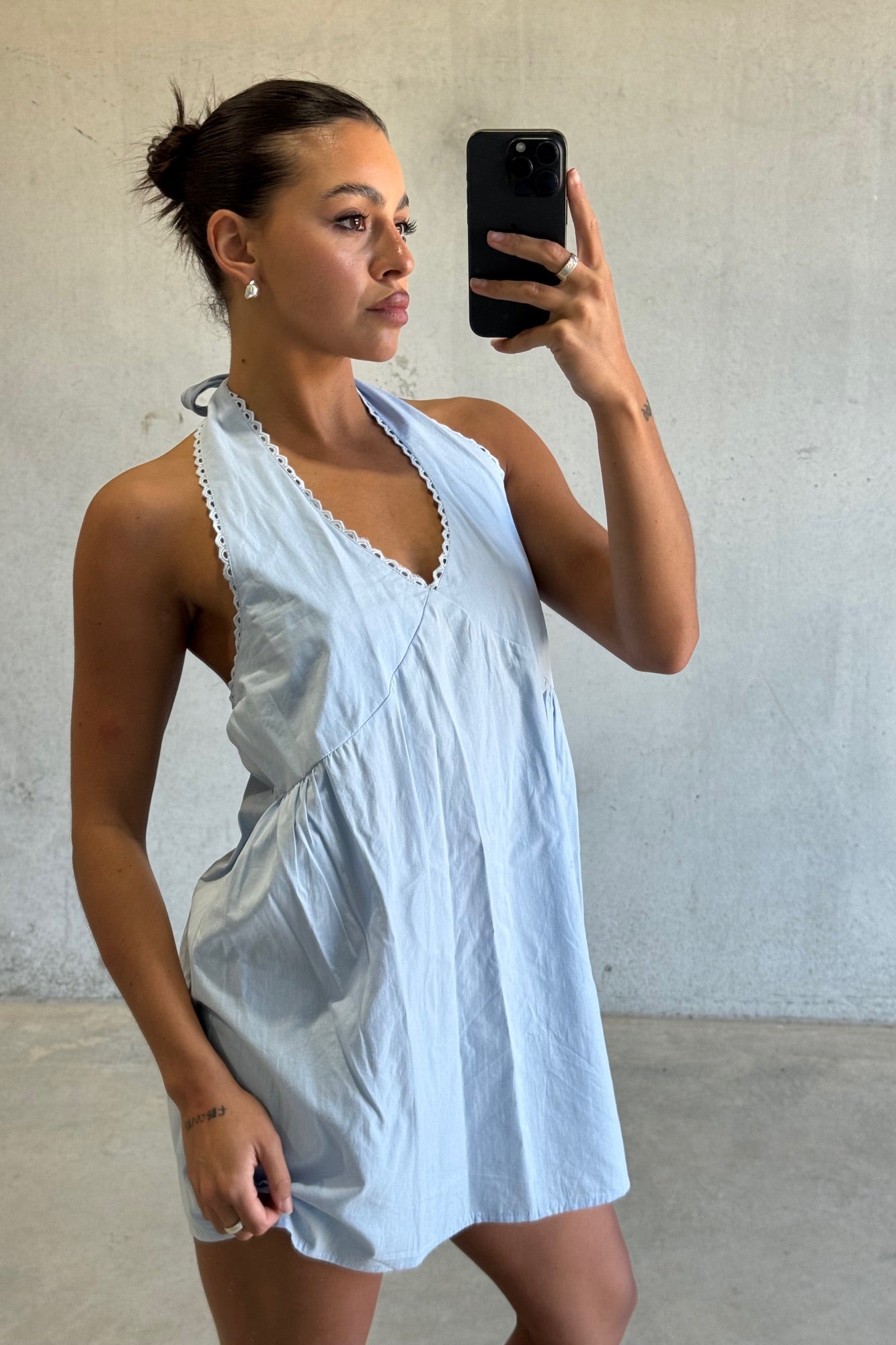 Tammi Halter Dress Sky