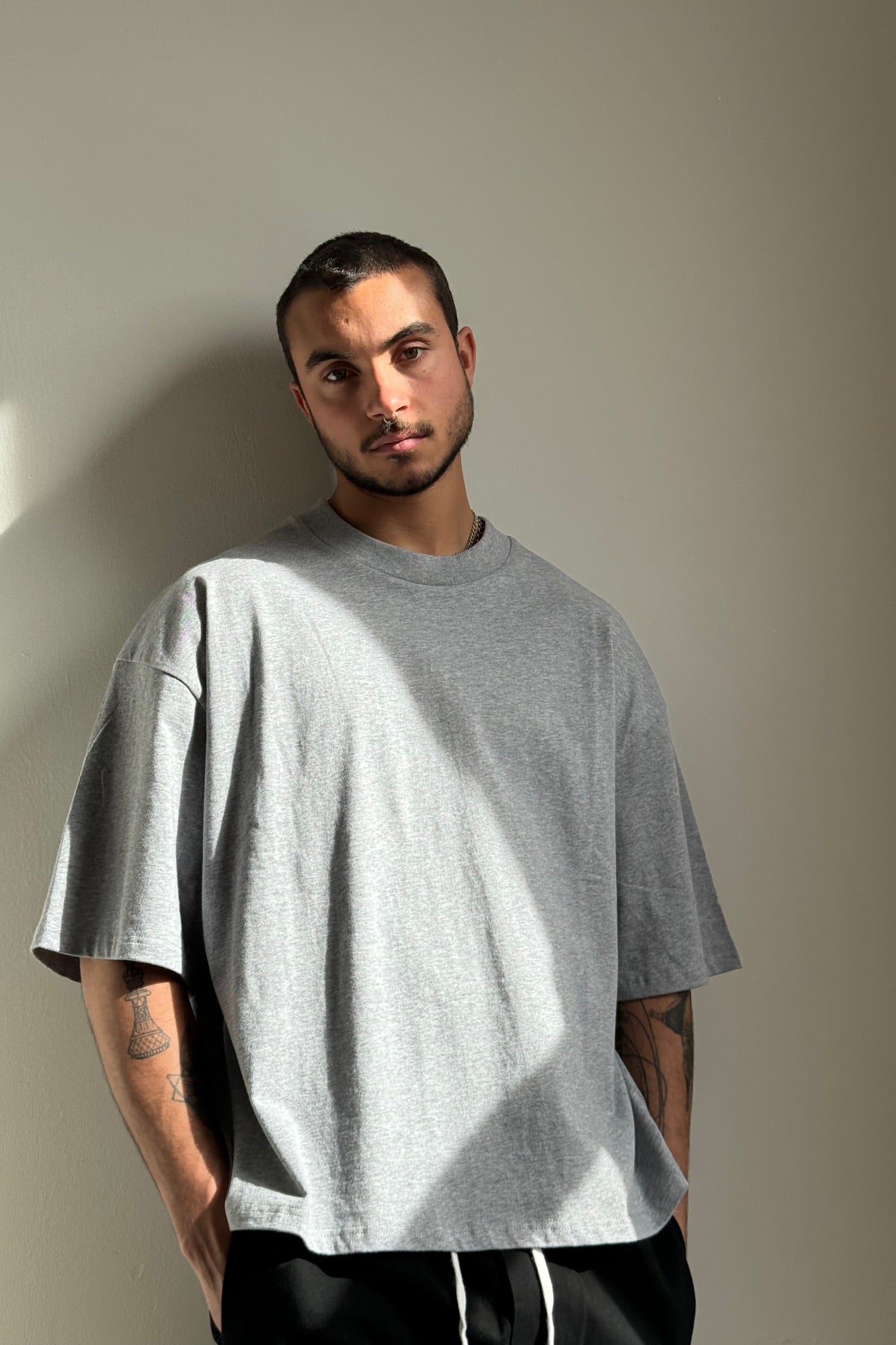 NTH Crop Box Tee Grey